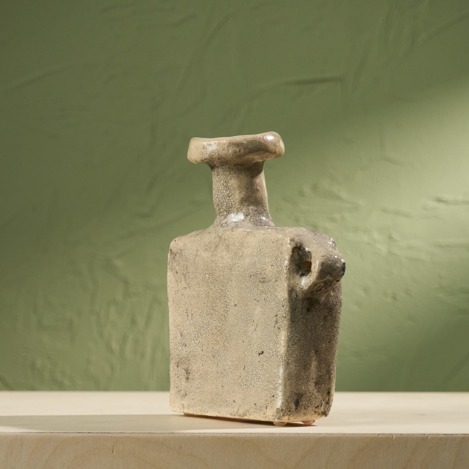 Willem van Hooff, Tiny Core Vessel, Glazed Earthenware, The Netherlands, 2020s