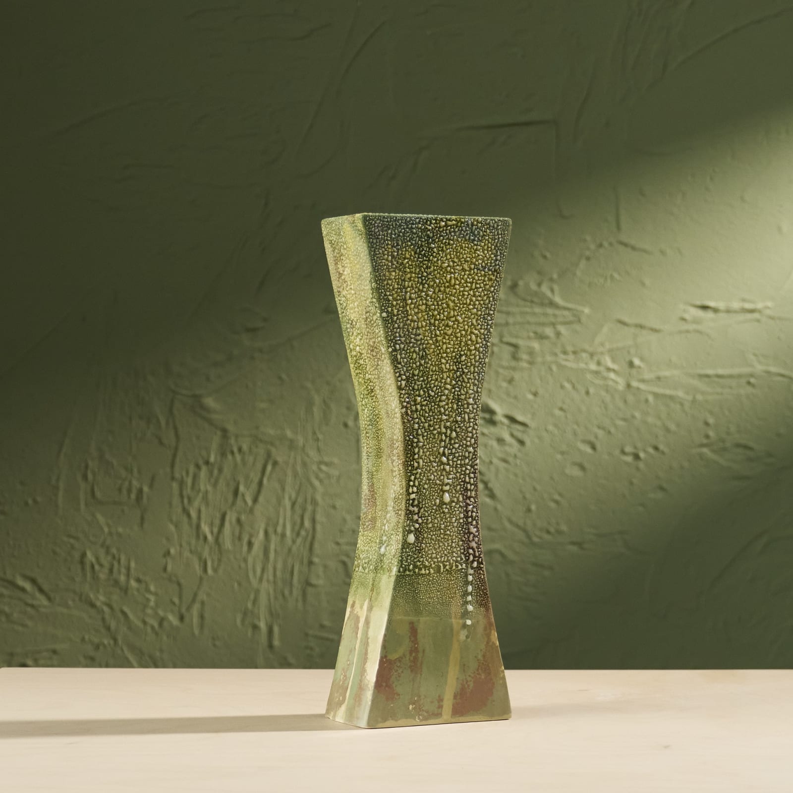 Eunsol Kim, 'Condensation' Series, Set of Three Glazed Ceramic Sculptures in Green, The Netherlands, 2025