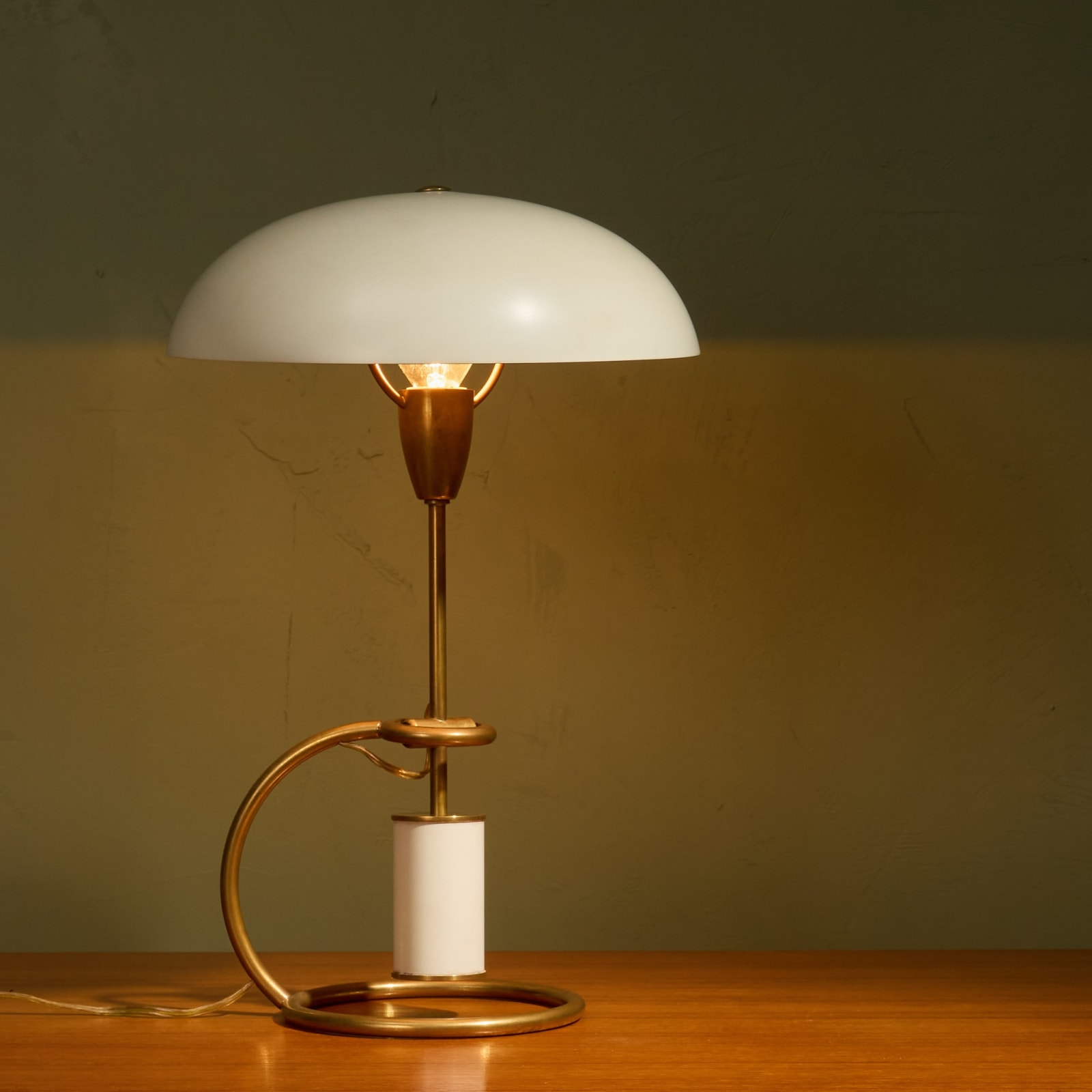 Angelo Lelii, Table Lamp Model 12297 'Scrittoio' in Brass for Arredoluce, Italy, 1950s