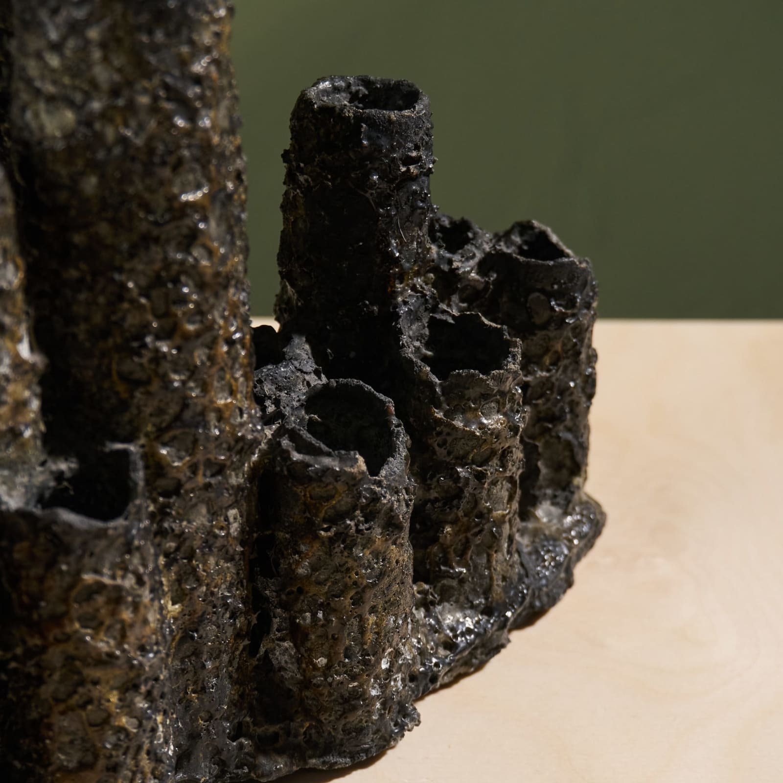 Pia Manu, Brutalist Ceramic Sculpture, Belgium, 1970s