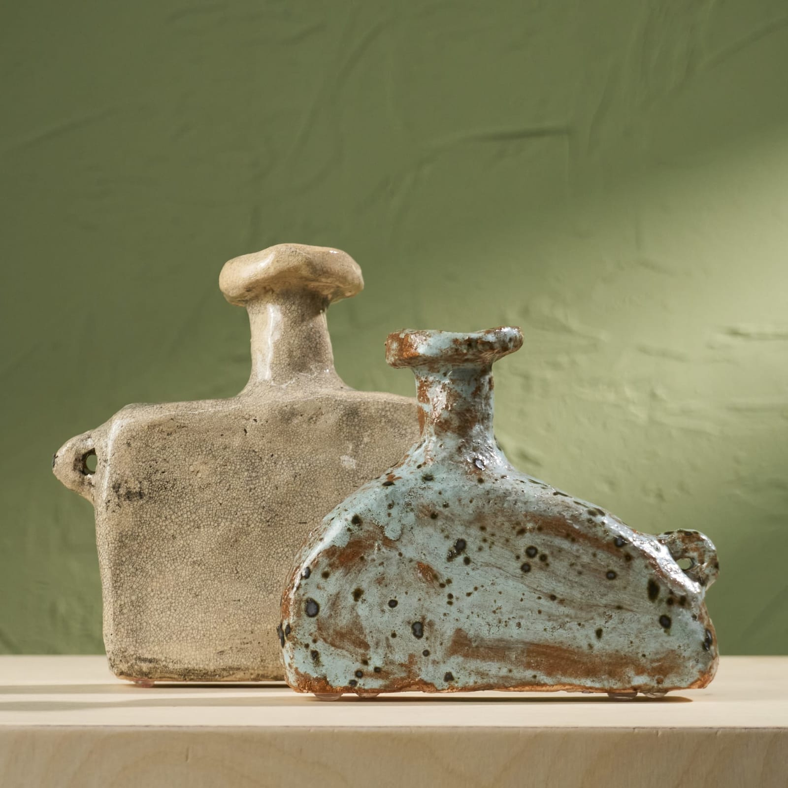 Willem van Hooff, Tiny Core Vessel, Glazed Earthenware, The Netherlands, 2020s