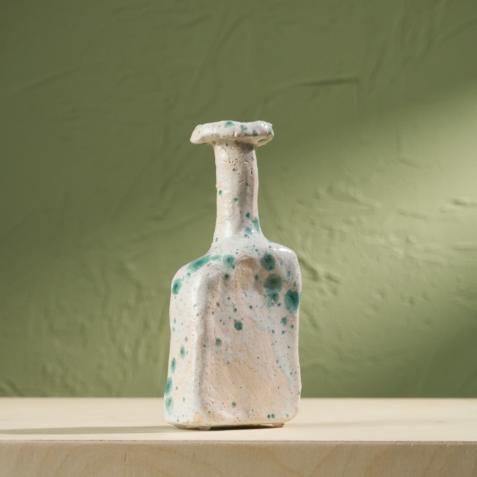 Willem van Hooff, Tiny Core Vessel, Glazed Earthenware, The Netherlands, 2020s