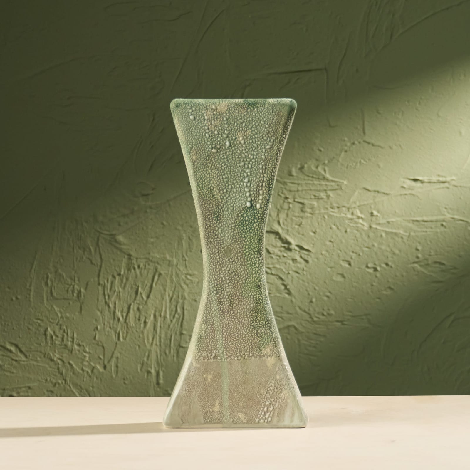 Eunsol Kim, 'Condensation' Series C4, Glazed Ceramic Sculpture in Green, The Netherlands, 2025