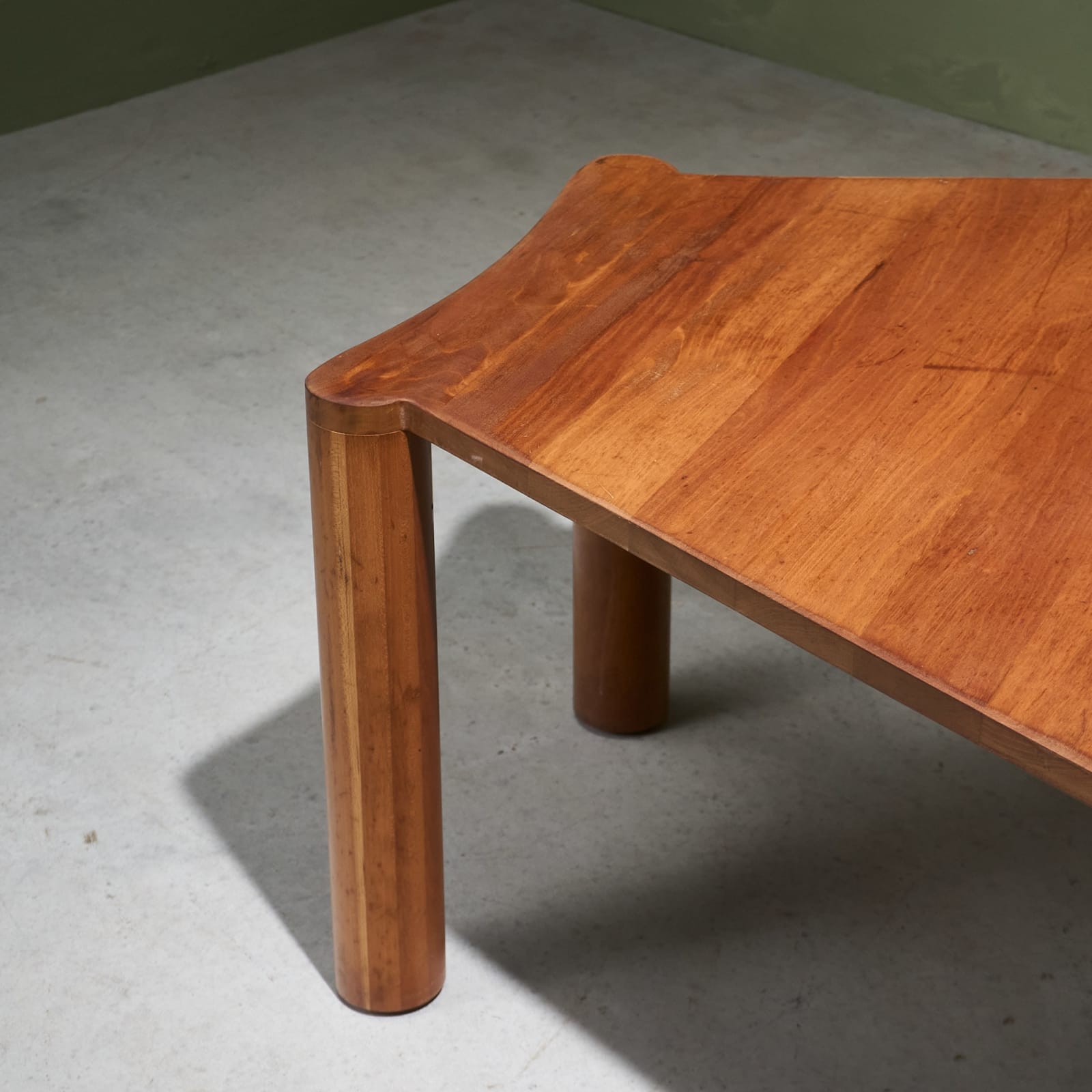 Freeform Side Table in Solid Cherry, Europe, late 1970's