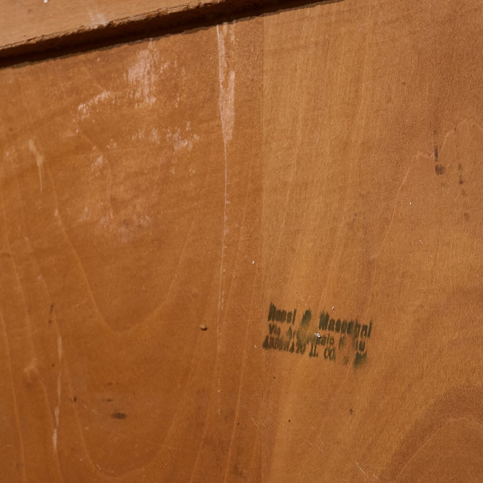 Multicolored Wall Mounted Dry Bar in Italian Walnut and Brass, Italy, 1960s