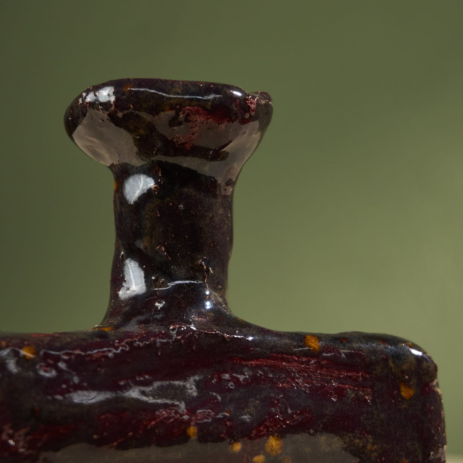 Willem van Hooff, Set of Three Core Vessel, Glazed Earthenware, The Netherlands, 2020s