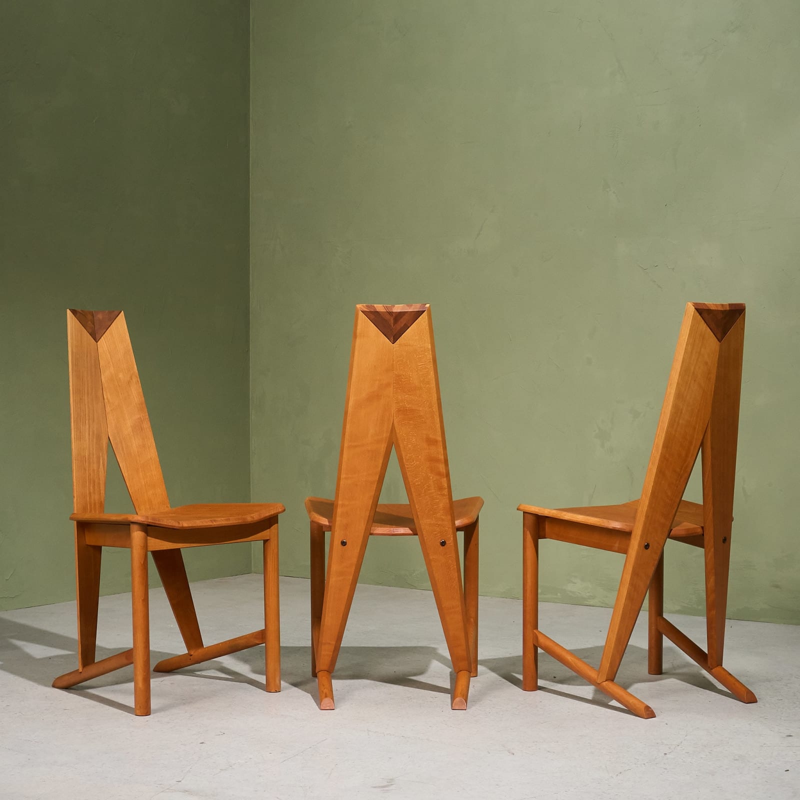 Søren Nissen and Ebbe Gehl, Set of 10 Dining Chairs for Seltz, France, 1980