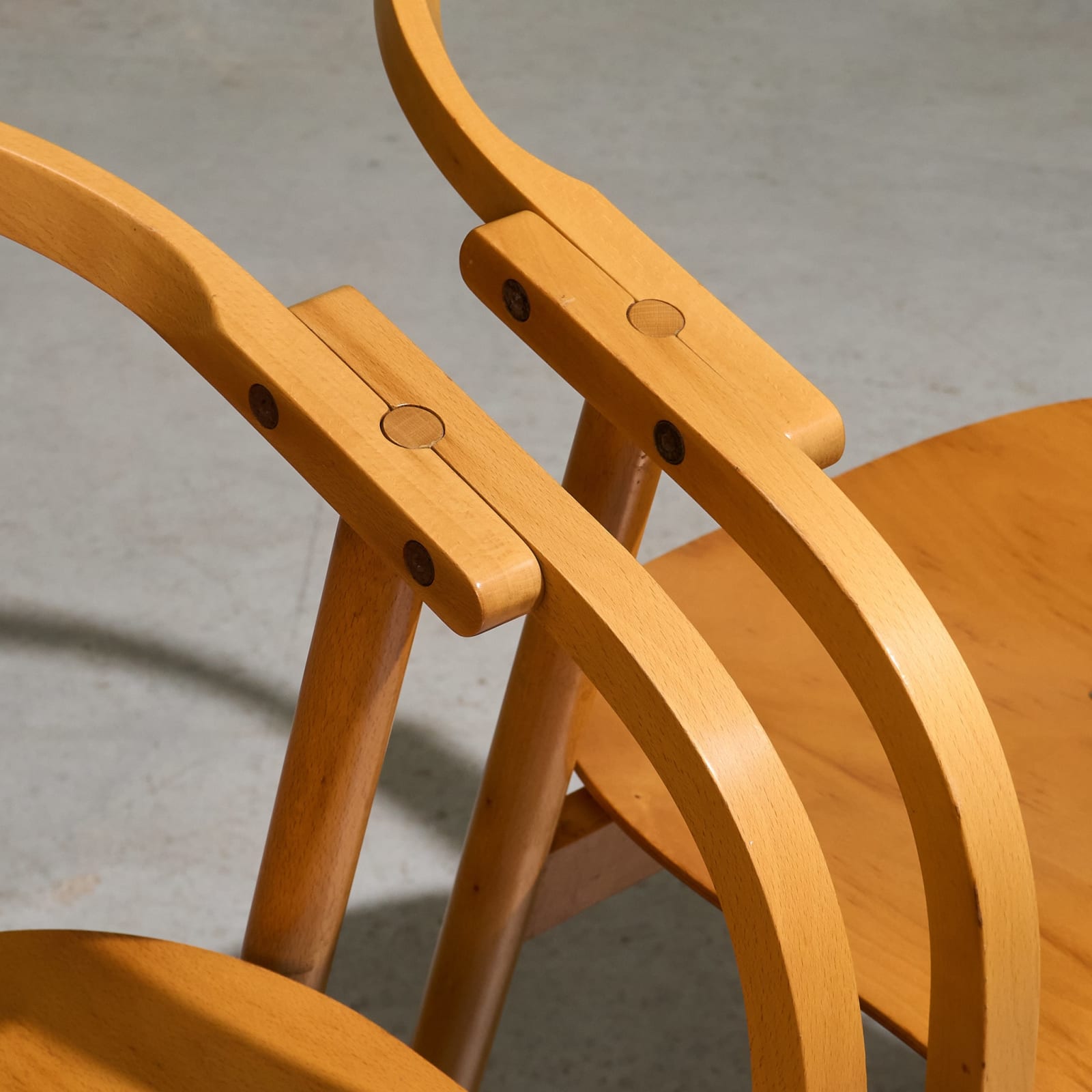 Werther Toffoloni & Piero Palange, Set of 4 Demountable 'Otto' Chairs for Ibis, Italy, 1981