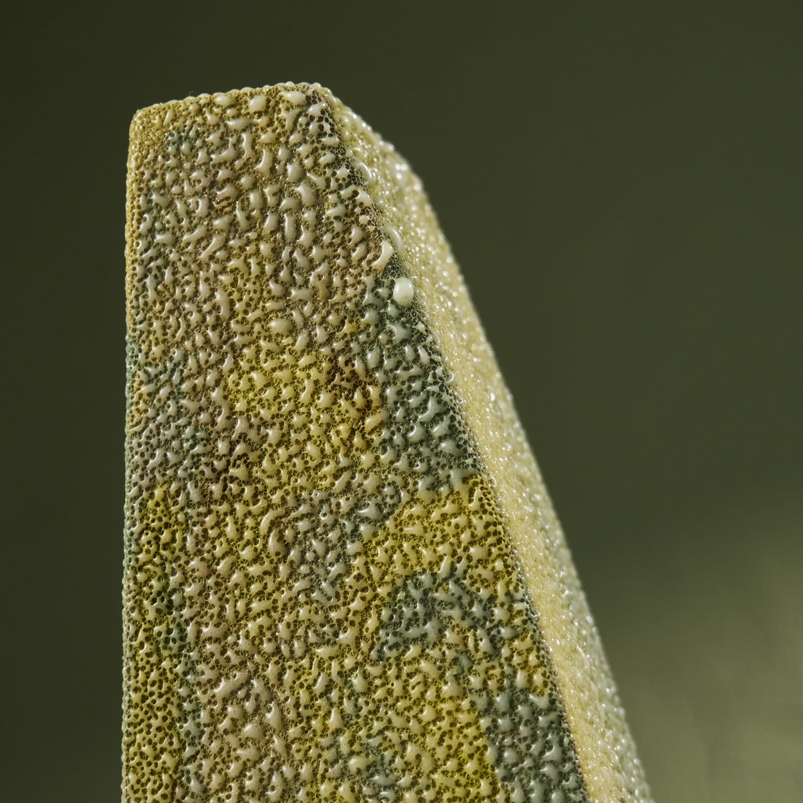 Eunsol Kim, 'Condensation' Series C6, Glazed Ceramic Sculpture in Green, The Netherlands, 2025