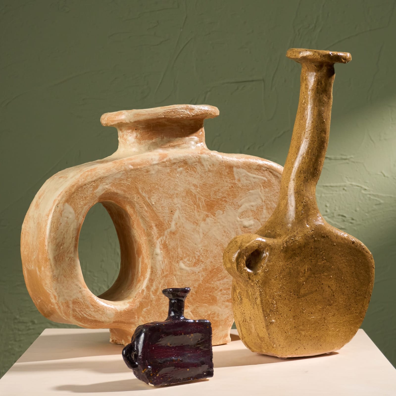 Willem van Hooff, Small Core Vessel, Glazed Earthenware, The Netherlands, 2020s