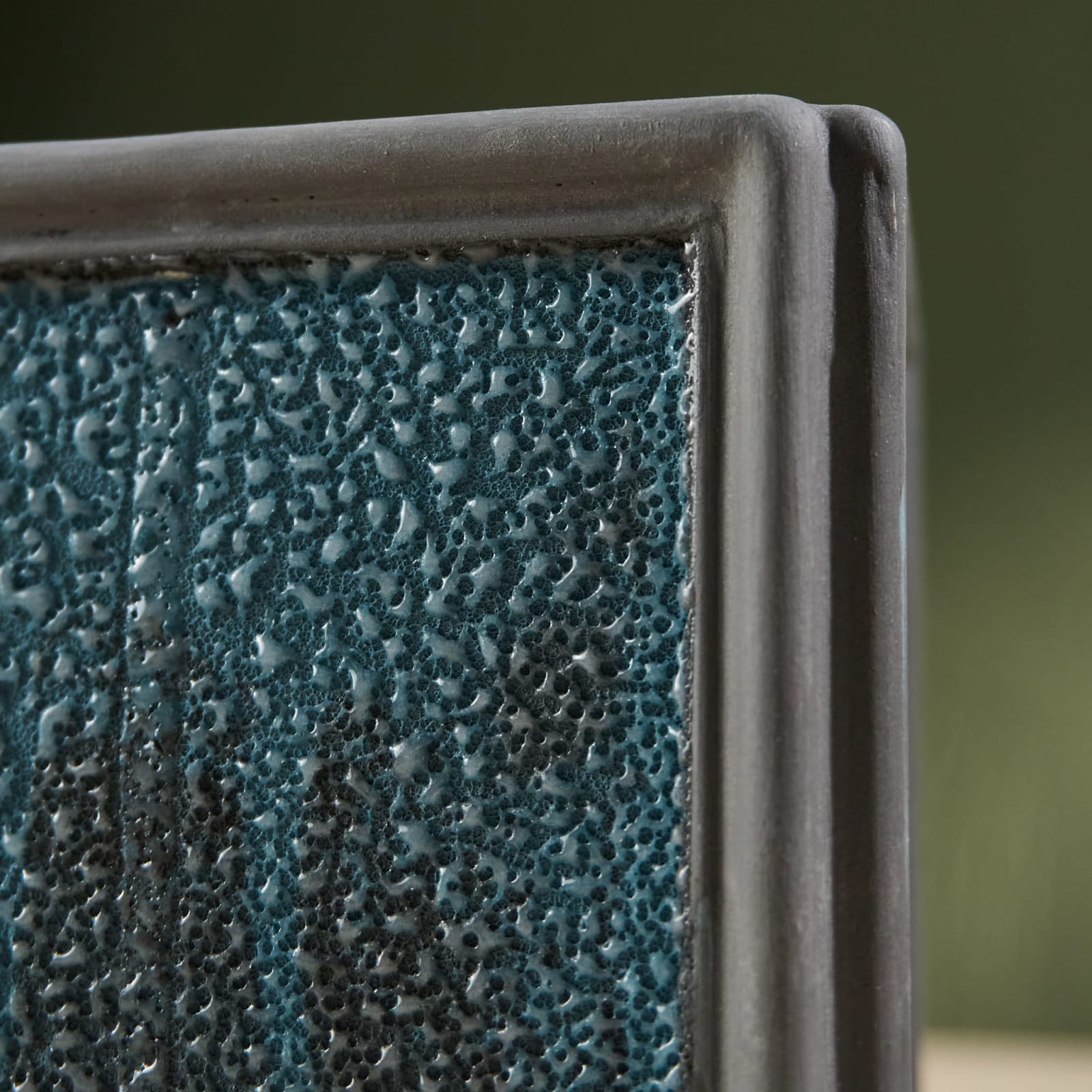 Eunsol Kim, 'Window' Series W2, Glazed Ceramic Sculpture in Black and Blue, The Netherlands, 2025