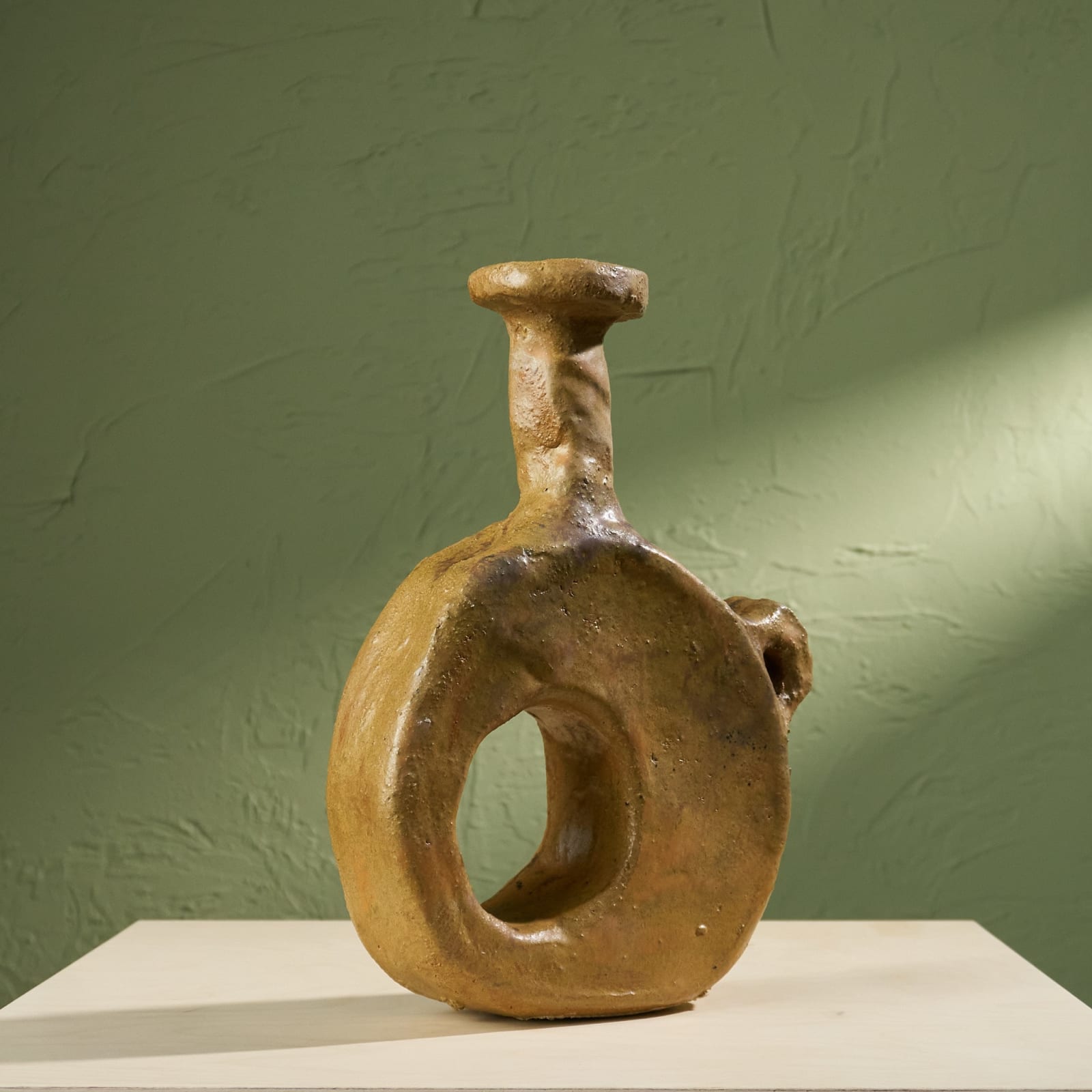 Willem van Hooff, Small Core Vessel, Glazed Earthenware, The Netherlands, 2020s