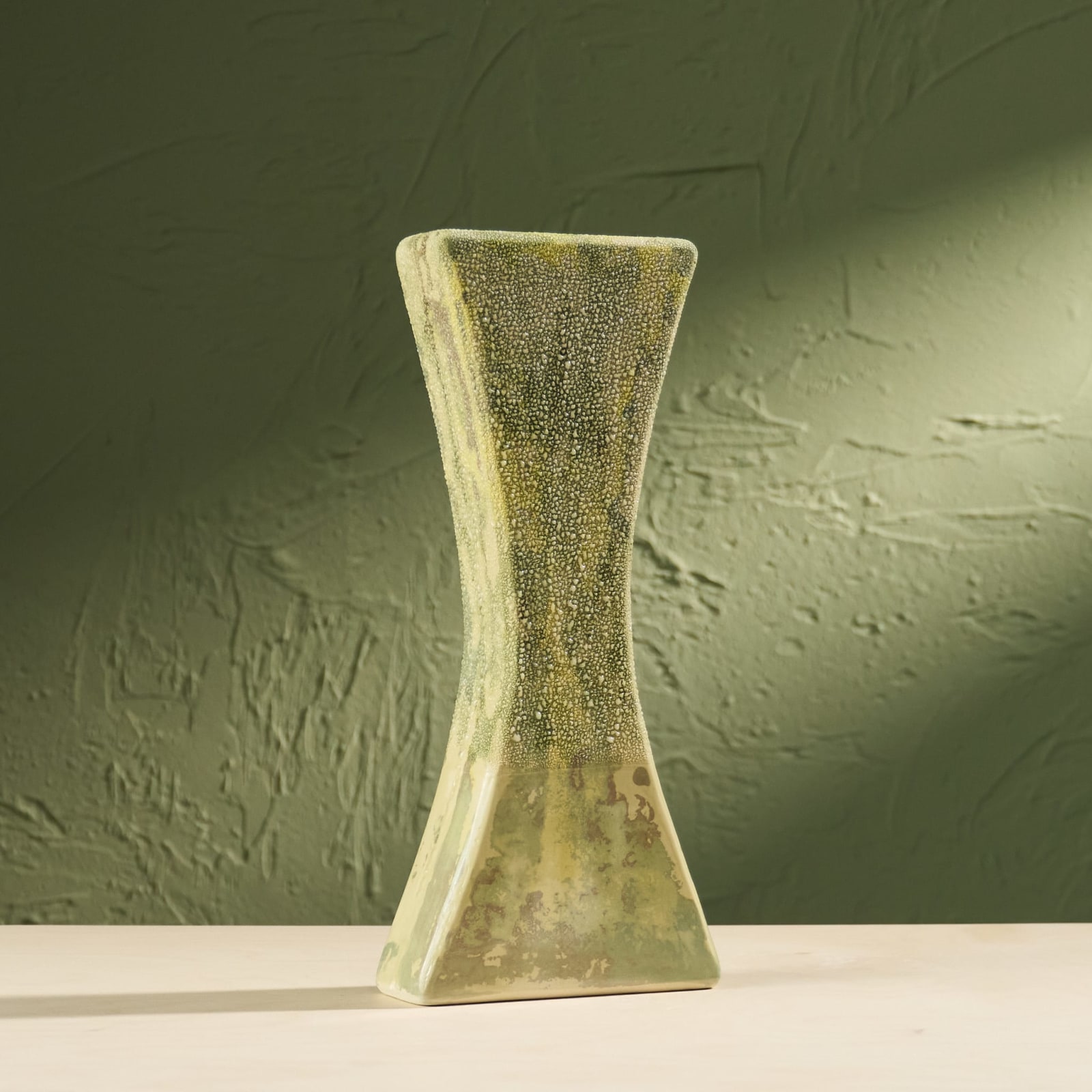 Eunsol Kim, 'Condensation' Series C4, Glazed Ceramic Sculpture in Green, The Netherlands, 2025