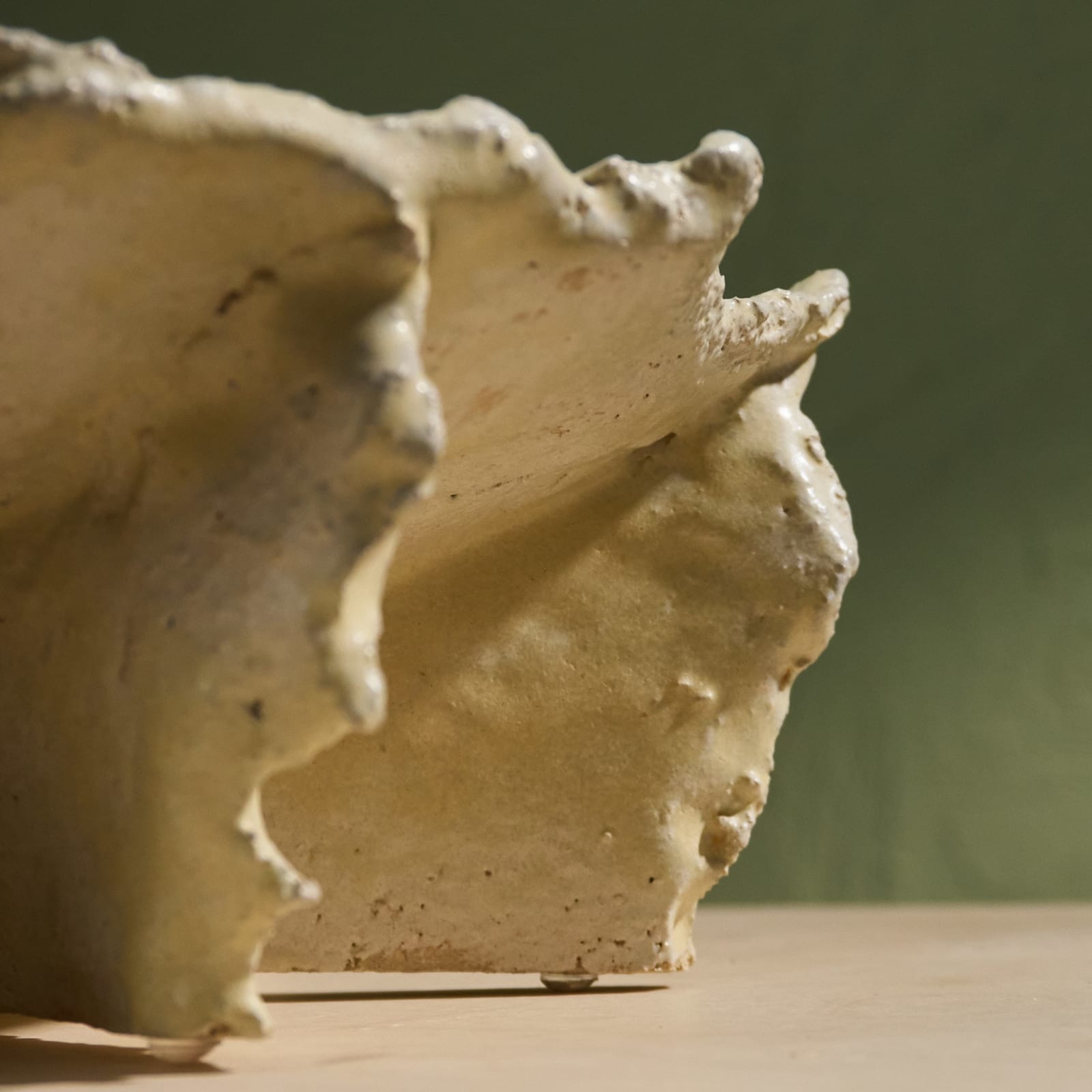 Willem van Hooff, Ripped Ceramic Bowl, Glazed Earthenware, The Netherlands, 2020s