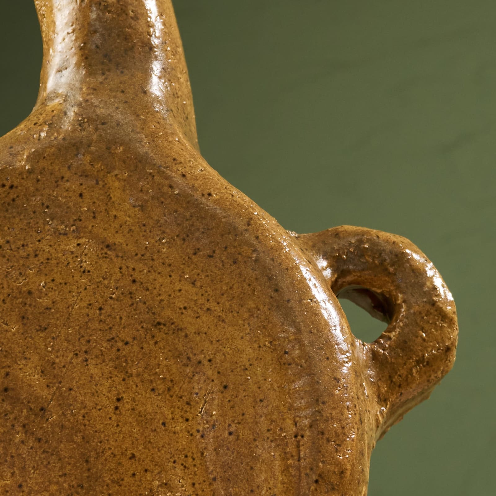 Willem van Hooff, Small Core Vessel, Glazed Earthenware, The Netherlands, 2020s