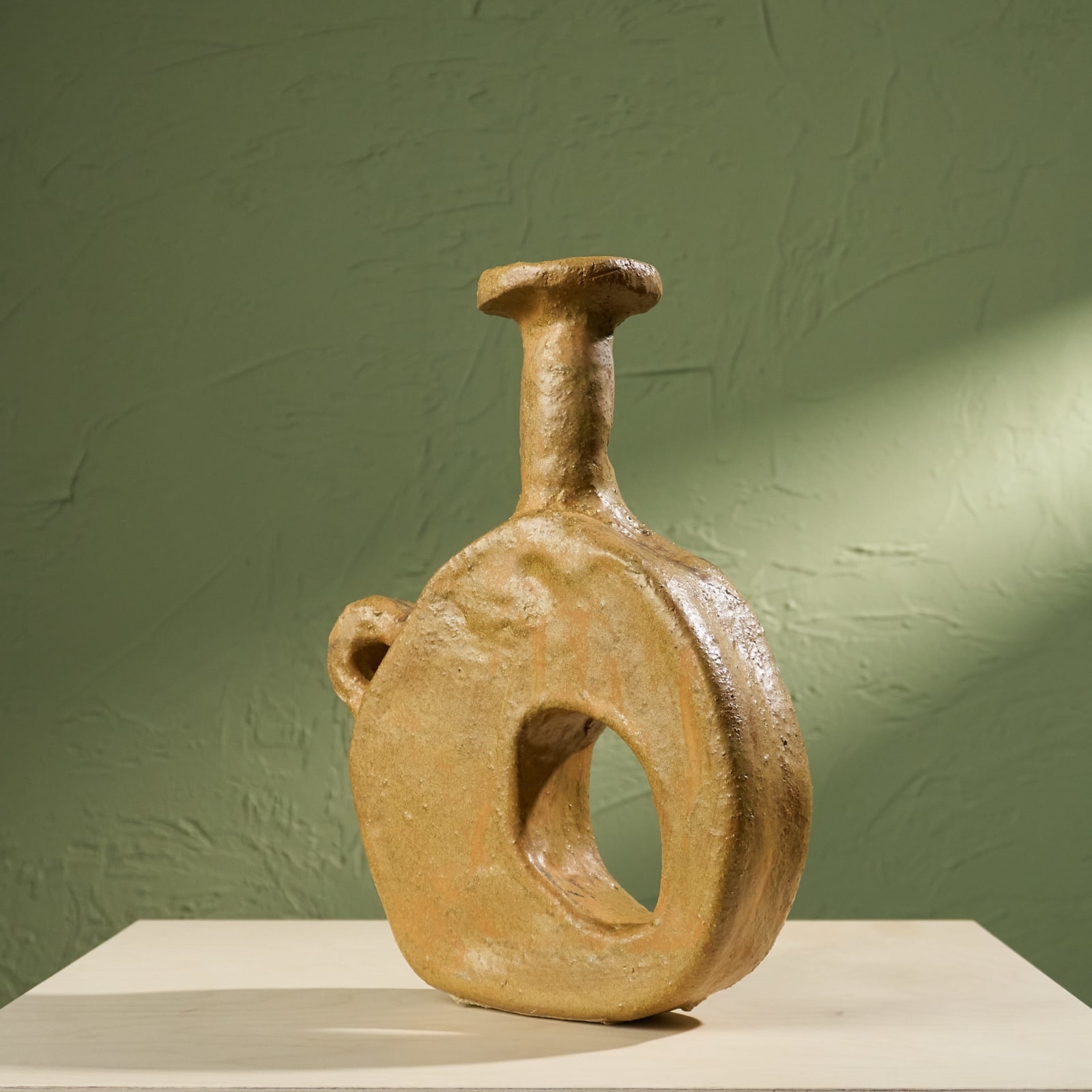 Willem van Hooff, Small Core Vessel, Glazed Earthenware, The Netherlands, 2020s