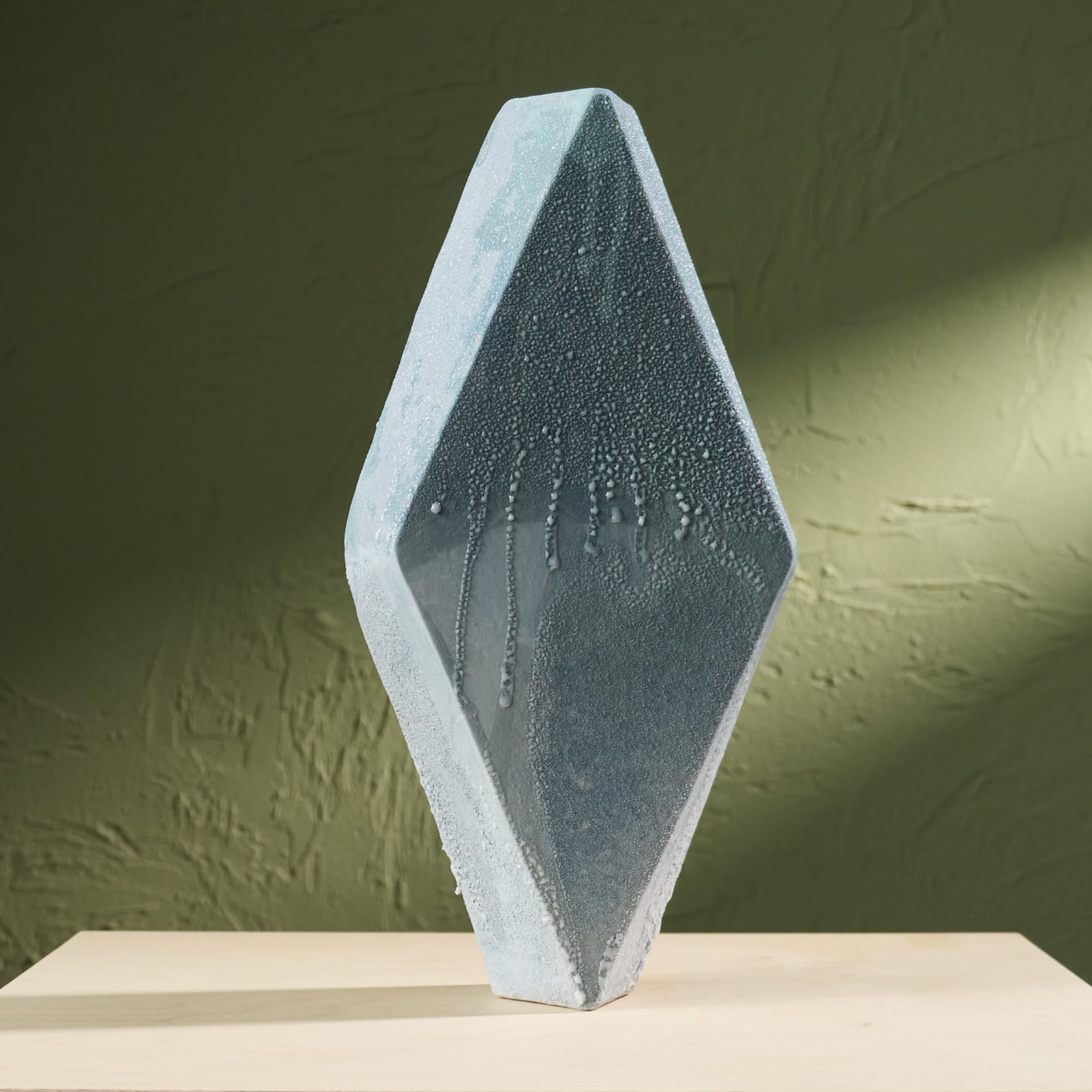 Eunsol Kim, 'Condensation' Series, C1, Glazed Ceramic Sculpture in Blue, The Netherlands, 2025