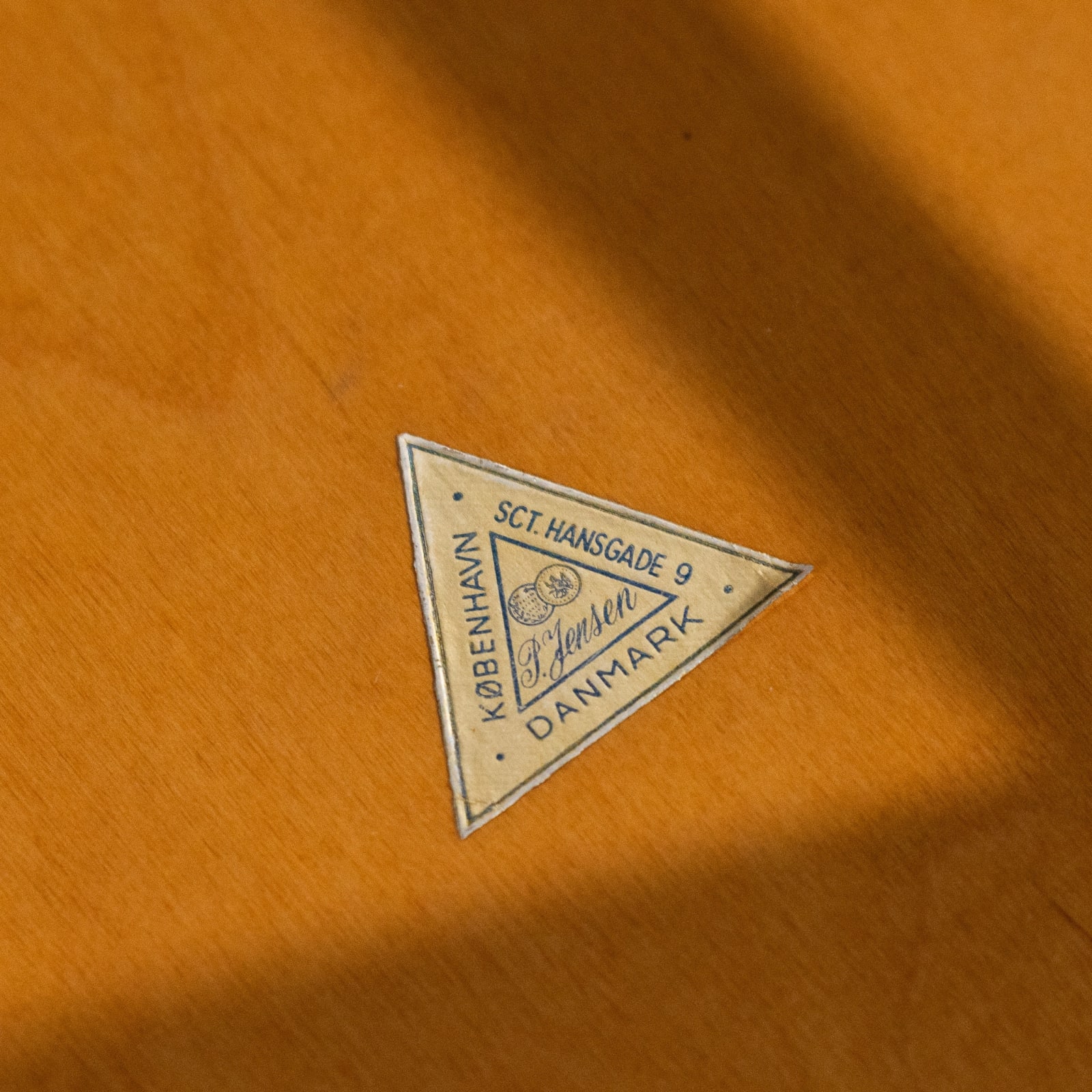 P. Jensen, Pair of Teak Stools with Original Black Leather Cushions, Denmark, 1960s