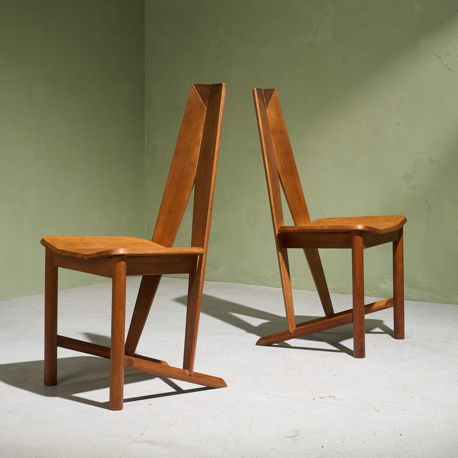 Søren Nissen and Ebbe Gehl, Set of 4 Dining Chairs, for Seltz, France, 1980