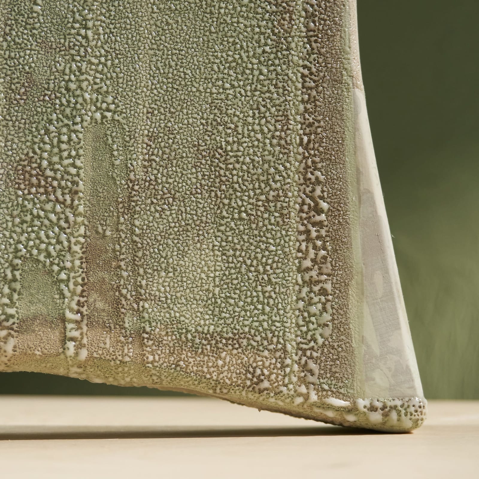 Eunsol Kim, 'Condensation' Series C2, Glazed Ceramic Sculpture in Green, The Netherlands, 2025