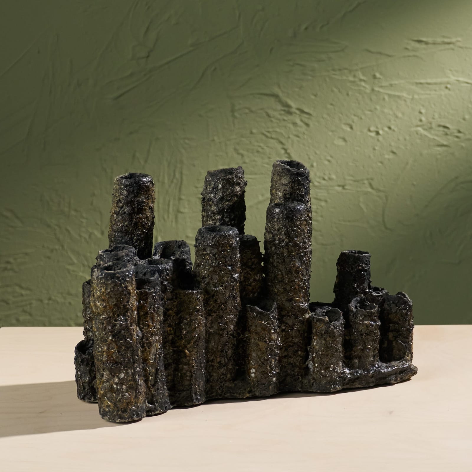 Pia Manu, Brutalist Ceramic Sculpture, Belgium, 1970s