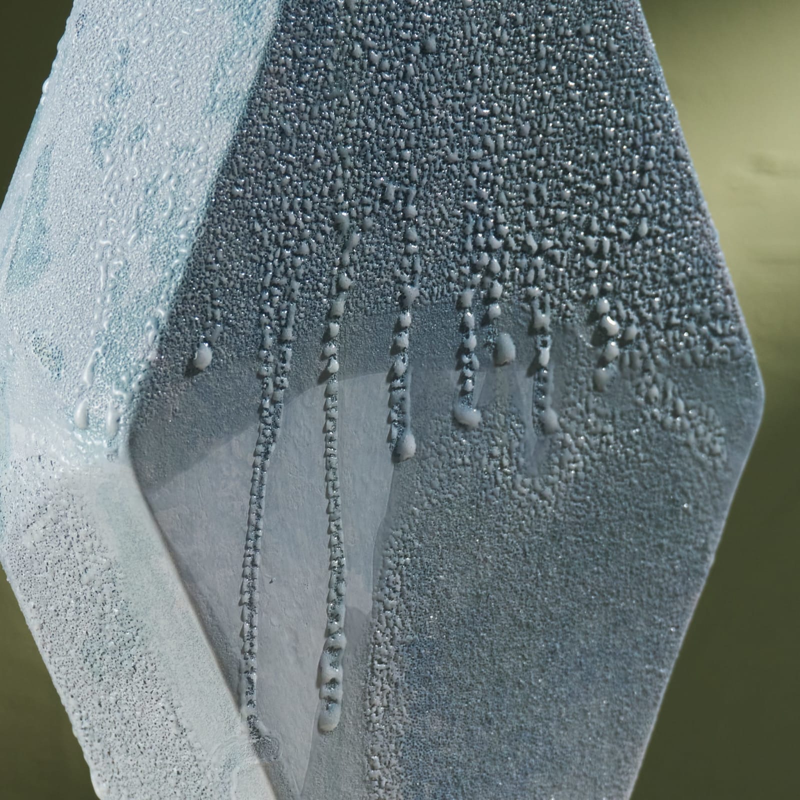 Eunsol Kim, 'Condensation' Series, Set of Two Glazed Ceramic Sculptures in Blue, The Netherlands, 2025