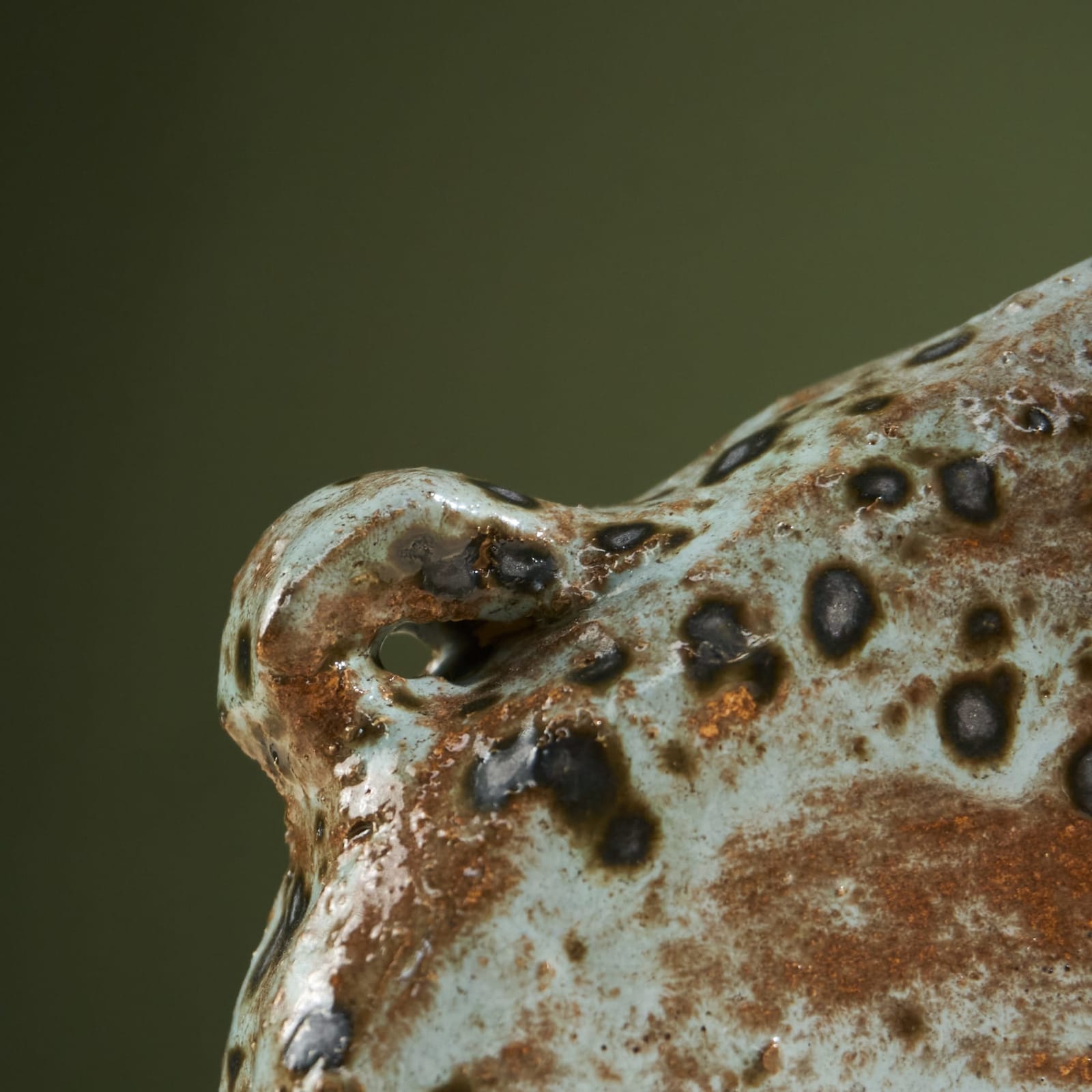 Willem van Hooff, Set of Two Tiny Core Vessels, Glazed Earthenware, The Netherlands, 2020s