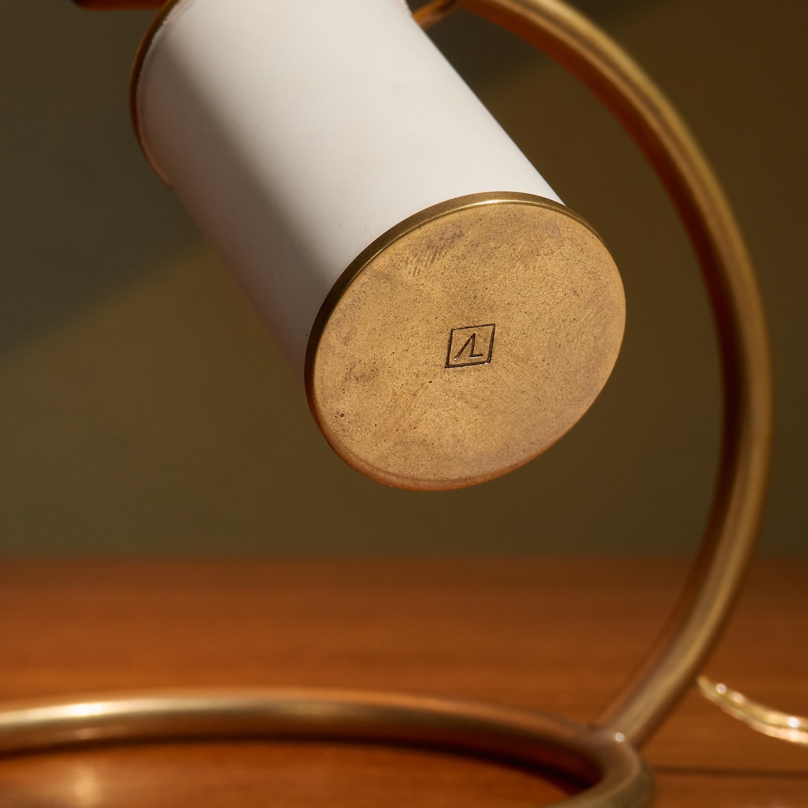 Angelo Lelii, Table Lamp Model 12297 'Scrittoio' in Brass for Arredoluce, Italy, 1950s