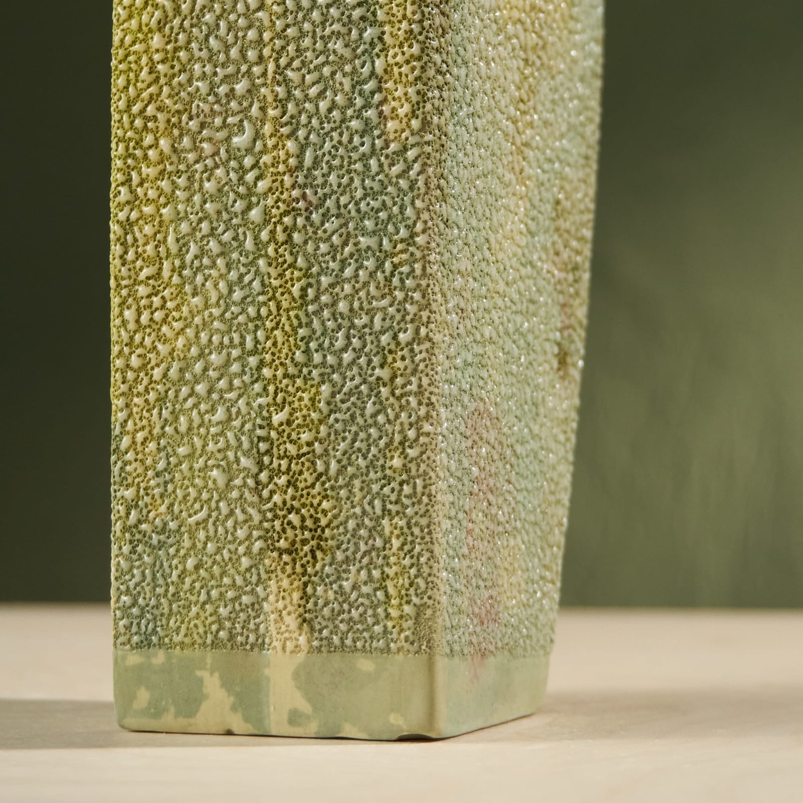Eunsol Kim, 'Condensation' Series C6, Glazed Ceramic Sculpture in Green, The Netherlands, 2025
