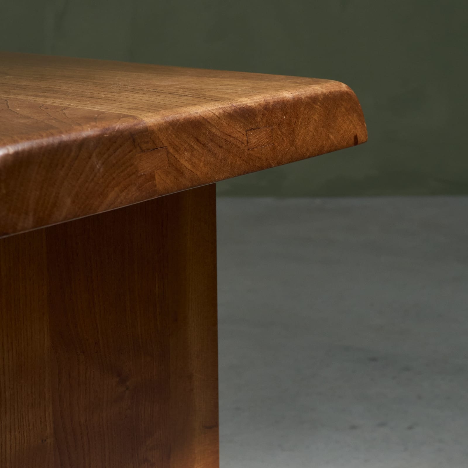Pierre Chapo, Early S14-B Bench in Patinated Solid Elm, France, circa 1960