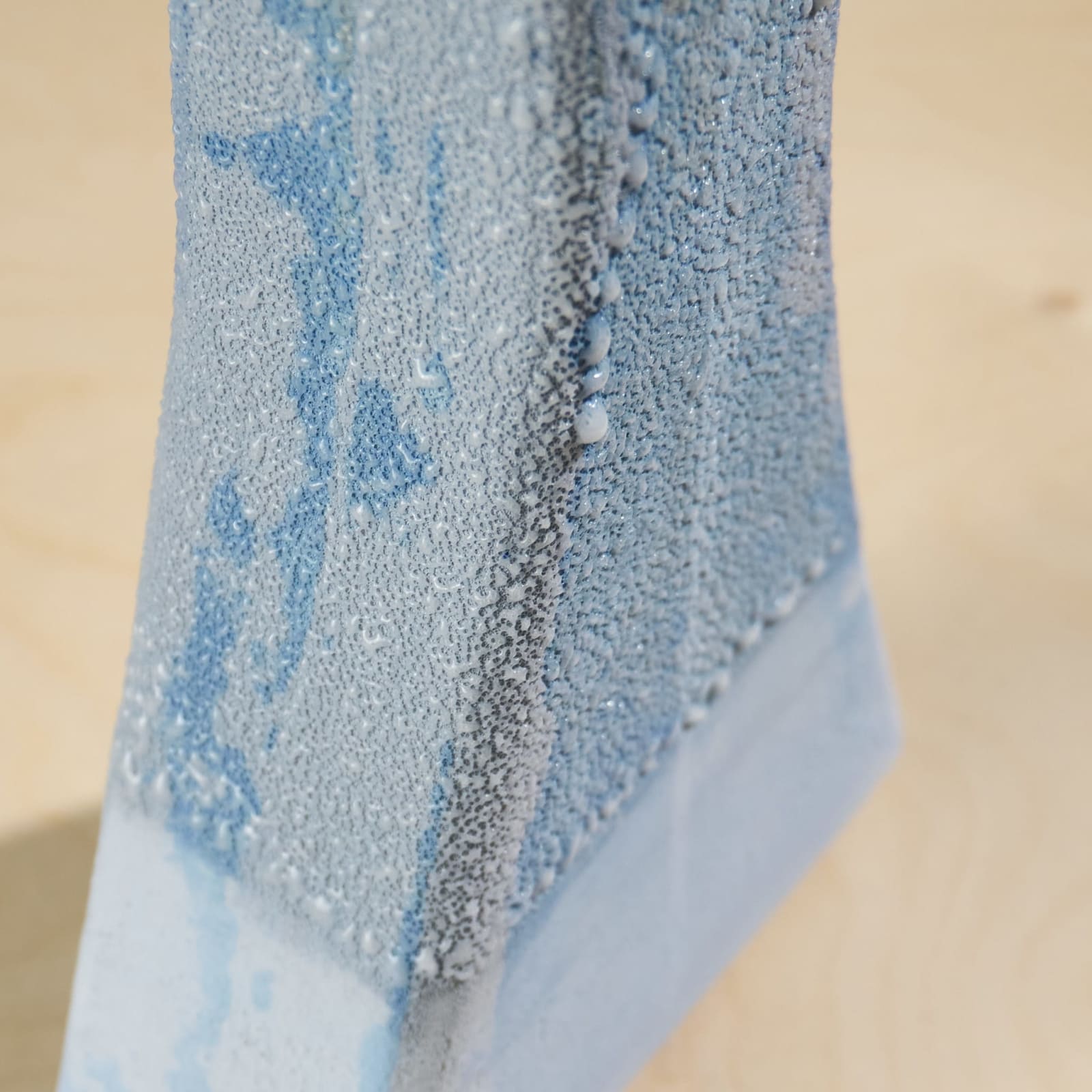 Eunsol Kim, 'Condensation' Series, Set of Three Glazed Ceramic Sculptures in Blue, The Netherlands, 2025