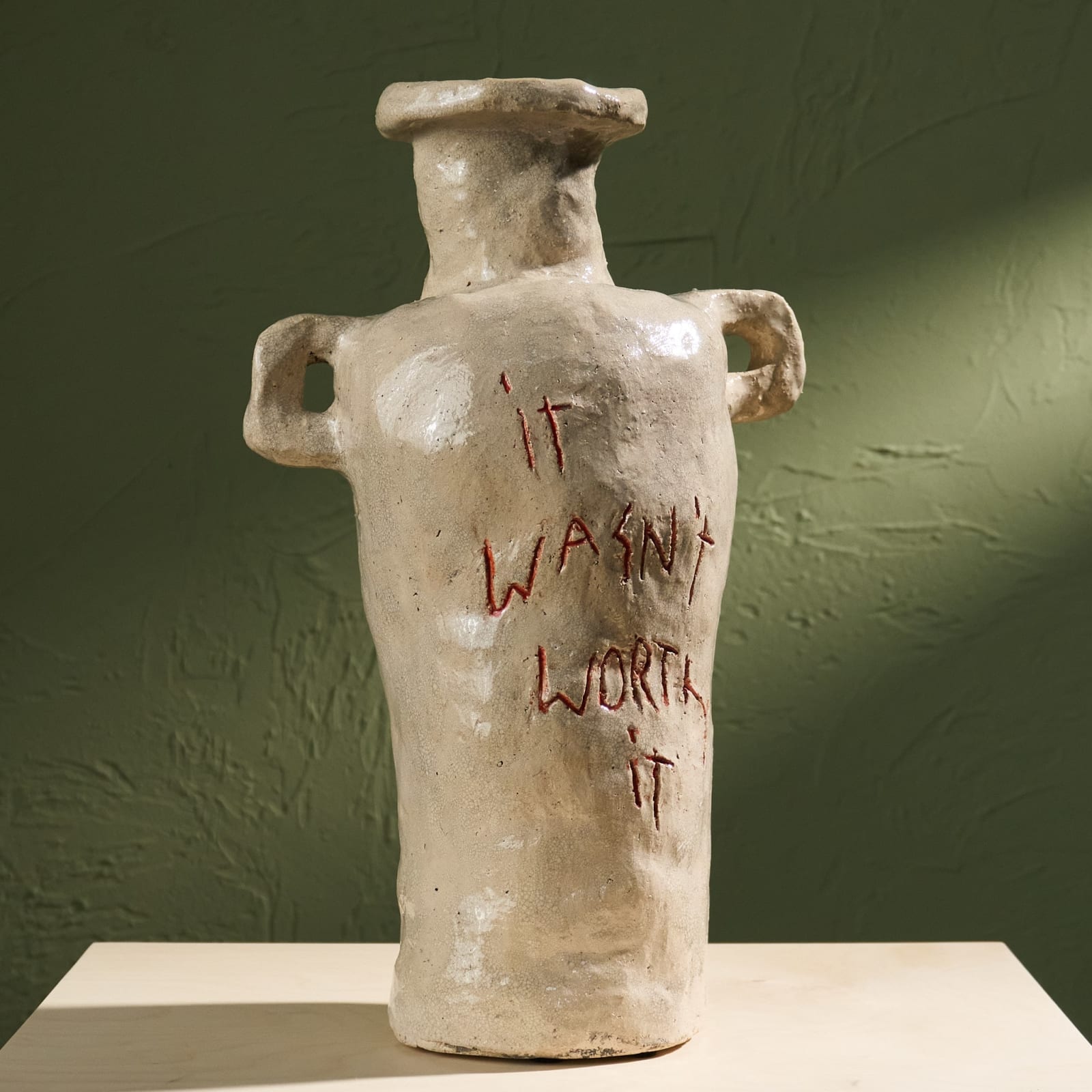 Willem van Hooff, 'It Wasn't Worth It' Core Vessel, Glazed Earthenware, The Netherlands, 2020s