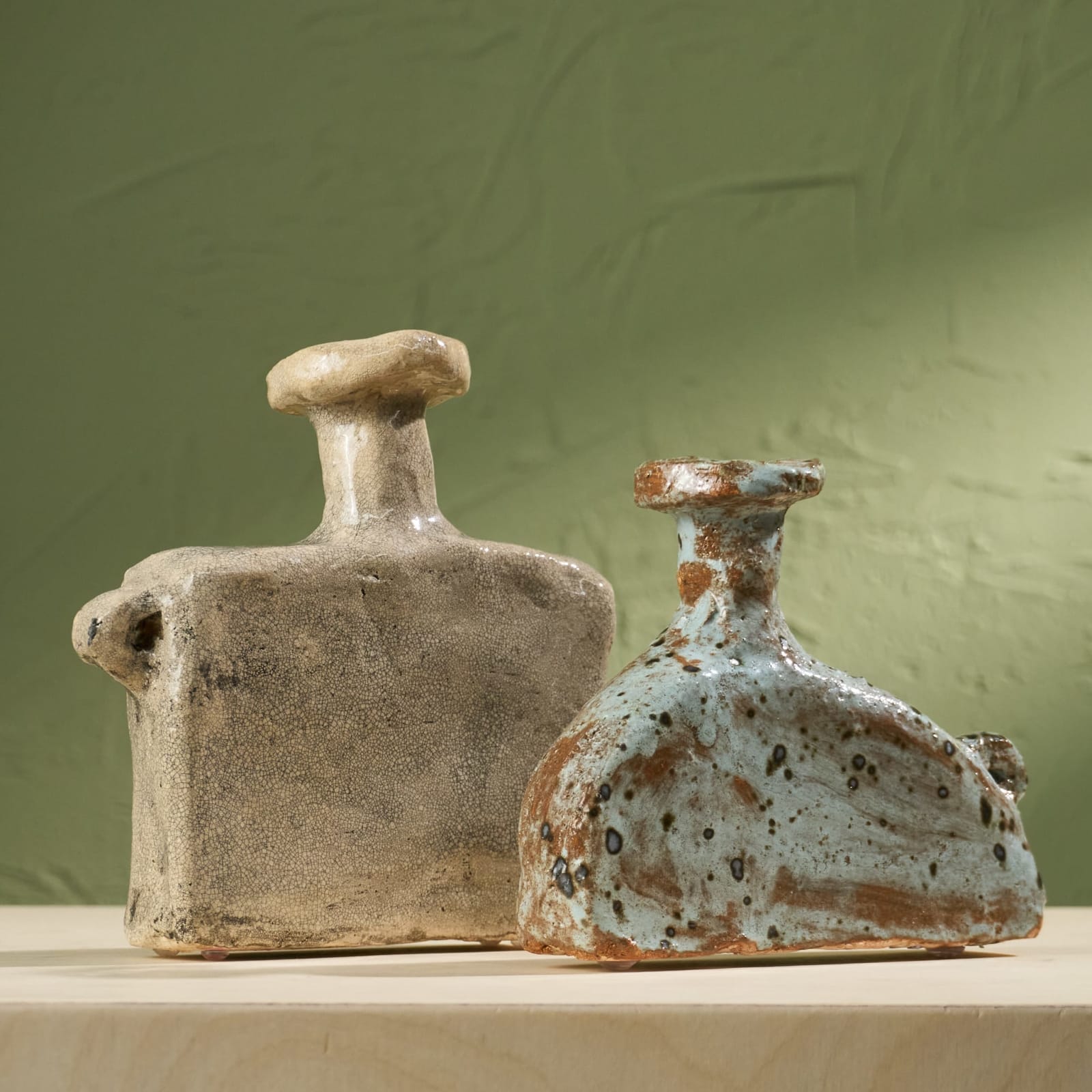 Willem van Hooff, Tiny Core Vessel, Glazed Earthenware, The Netherlands, 2020s