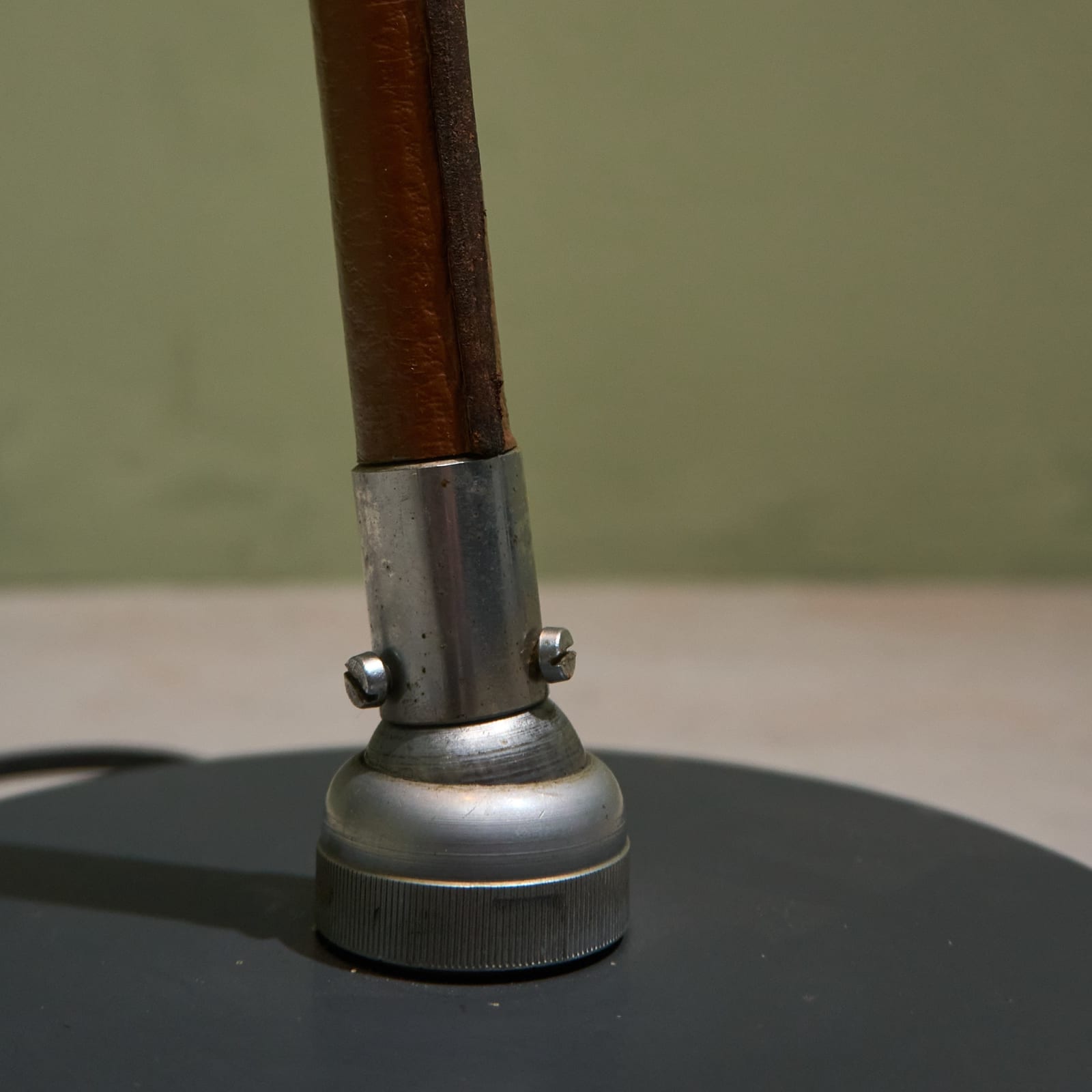 Floris Fiedeldij, Rare Floor Lamp in Chrome and Leather for Artimeta,, 1960s