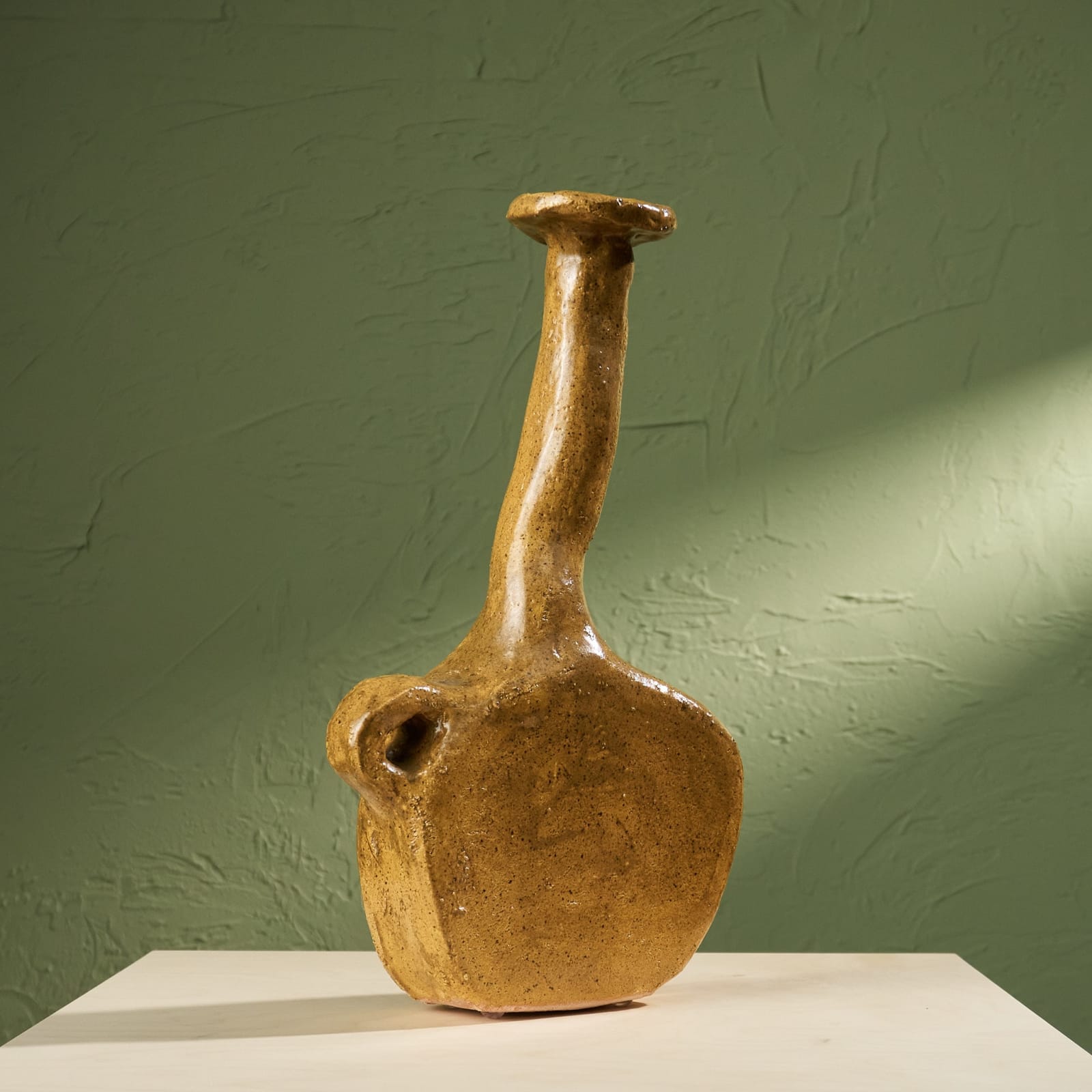 Willem van Hooff, Small Core Vessel, Glazed Earthenware, The Netherlands, 2020s