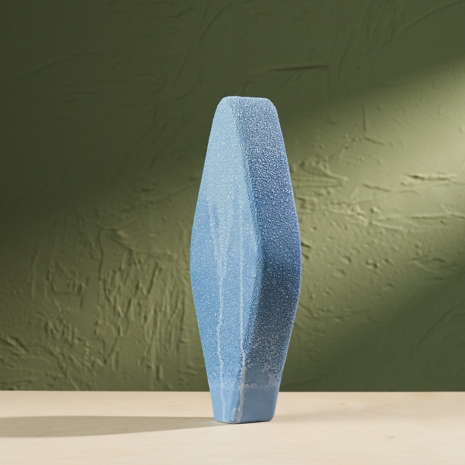 Eunsol Kim, 'Condensation' Series C3, Glazed Ceramic Sculpture in Blue, The Netherlands, 2025