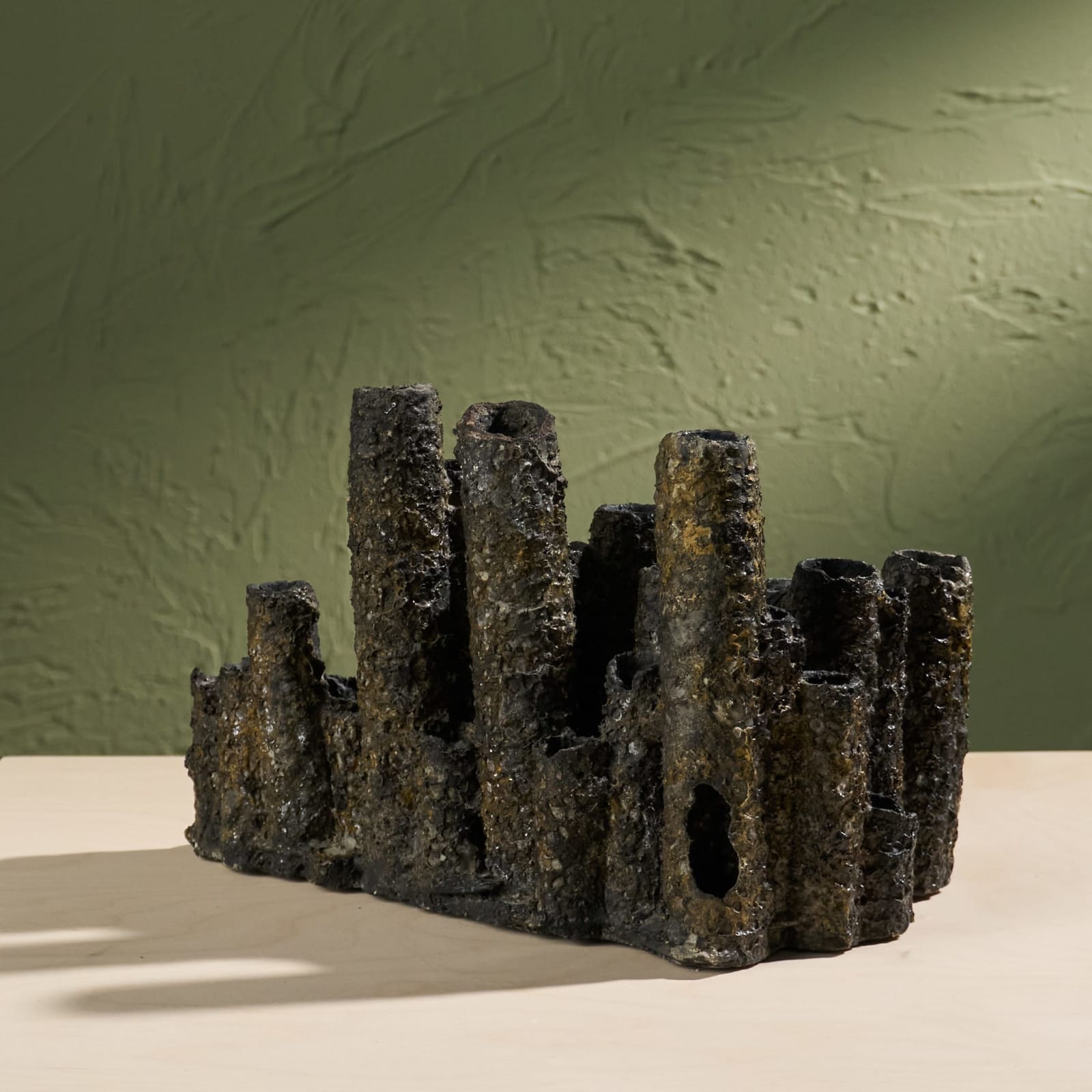 Pia Manu, Brutalist Ceramic Sculpture, Belgium, 1970s