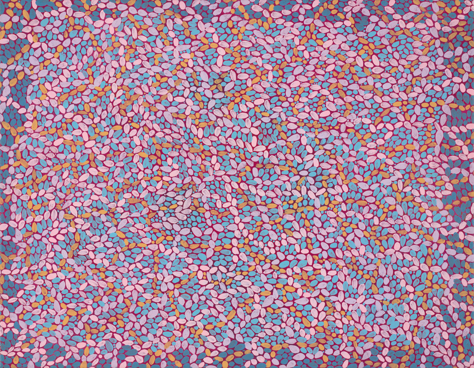 王玫玲 Mei Ling WANG, 網-藍粉 Net-Blue Pink, 2018