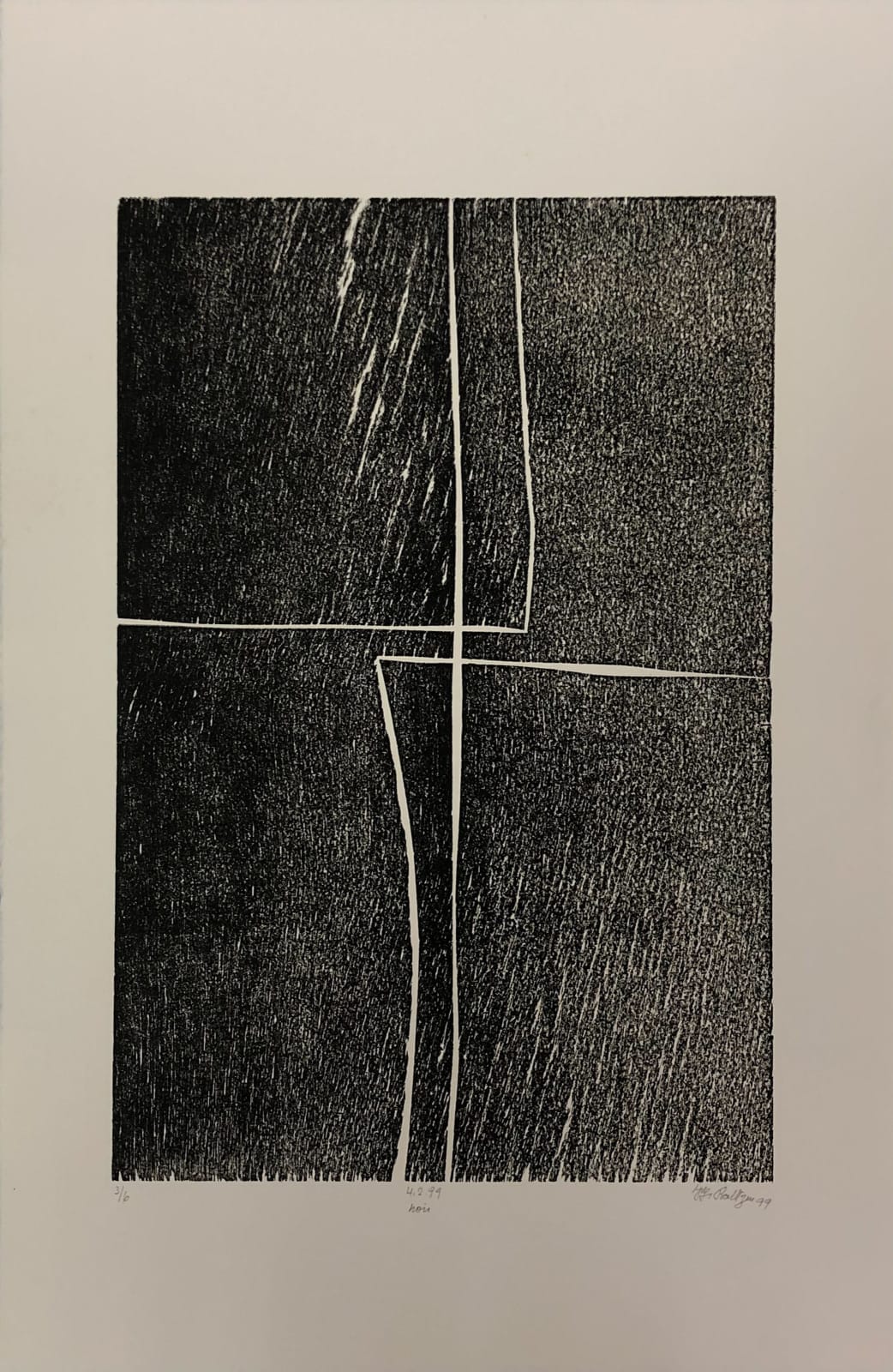 尚-封瓦‧巴爾讓 Jean-François Baltze, 4.2.99 黑 4.2.99 noir, 1999