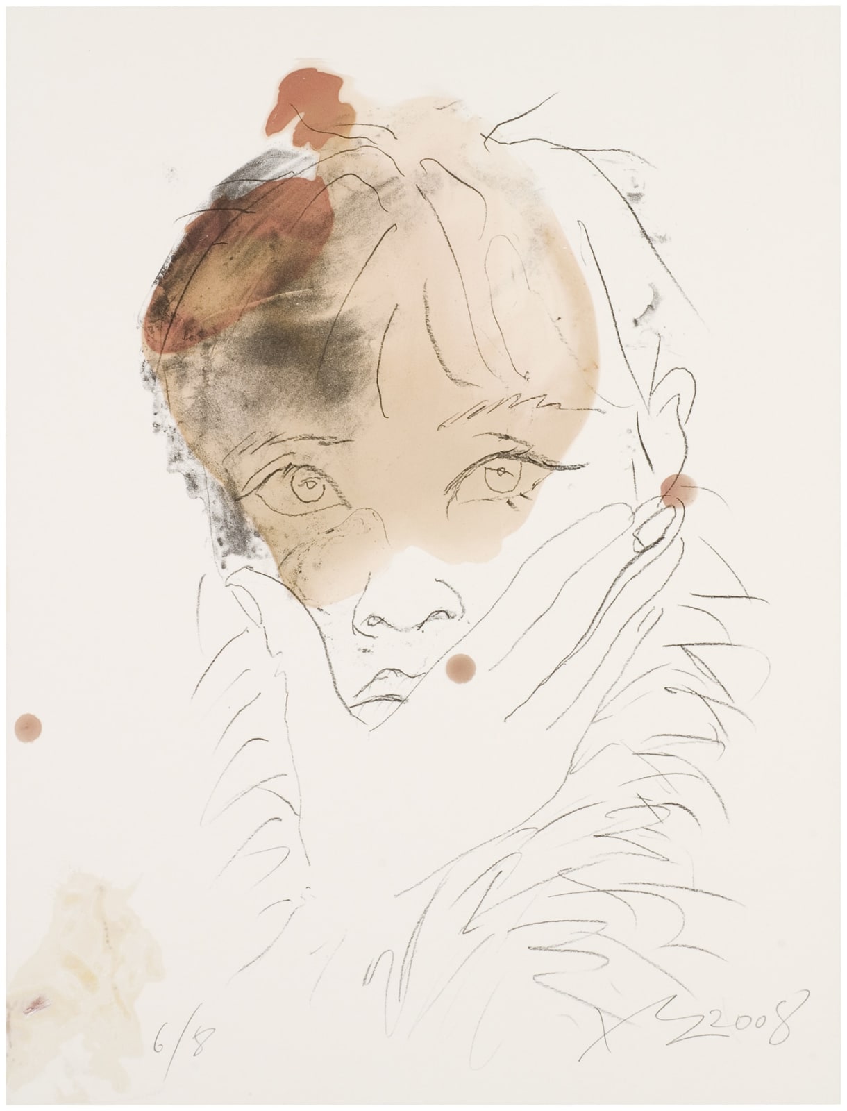 劉小東 LIU Xiaodong, 喻紅有毛巾 Yu Hong with Towel, 2008