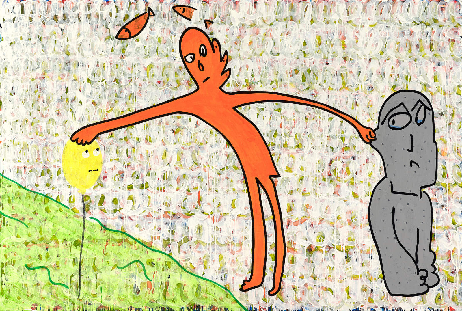 蕭筑方 Hsiao Chu-Fang, 忙碌的小熱狗人 There is a busy man, 2022