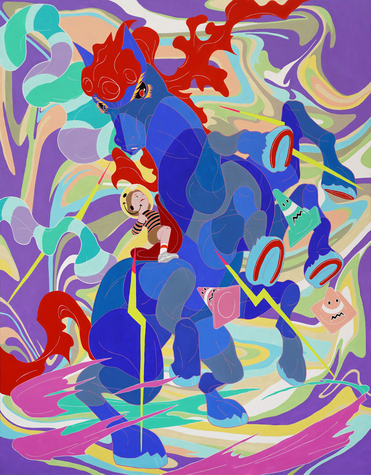 王宗欣 Cowper WANG, 八腳馬之夢 Dream about Sleipnir, 2022