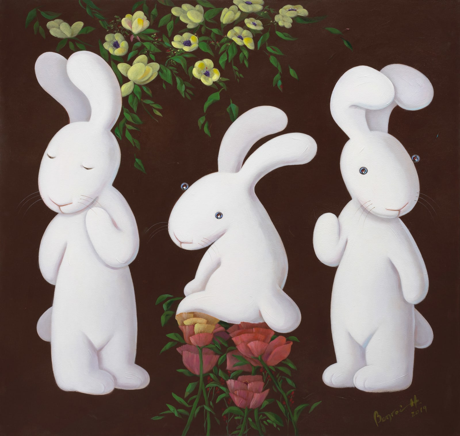 黃本蕊 Benrei HUANG, 隨省三姿 Shapes of self-reflection, 2019