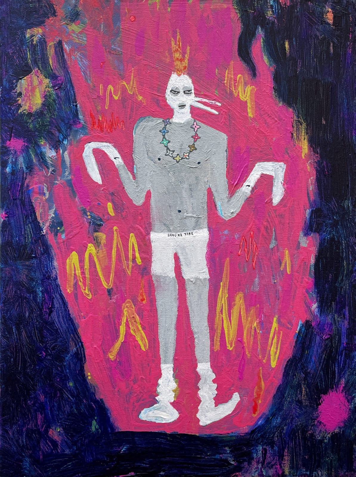 桑拿大可 Sangna Take, 秘密的頭套派對-火焰鳥 Secret Balaclava Party - Moltres, 2022