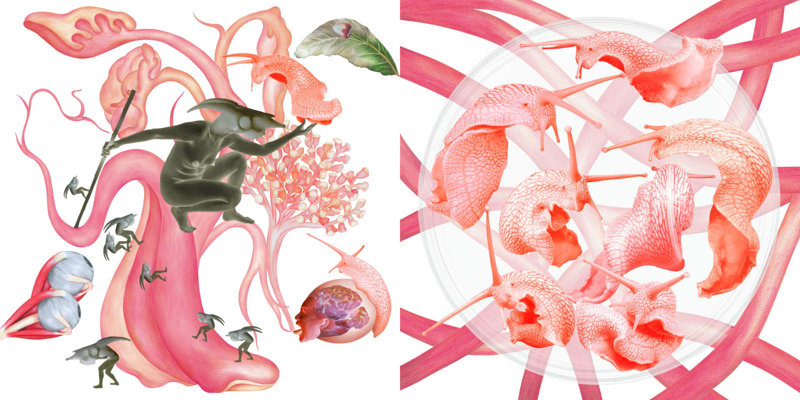 劉世芬 LIU Shih-Fen, 〈穆勒氏花園——羊走迷〉局部5 Műllerian's Garden Sheep Wandering, 2013