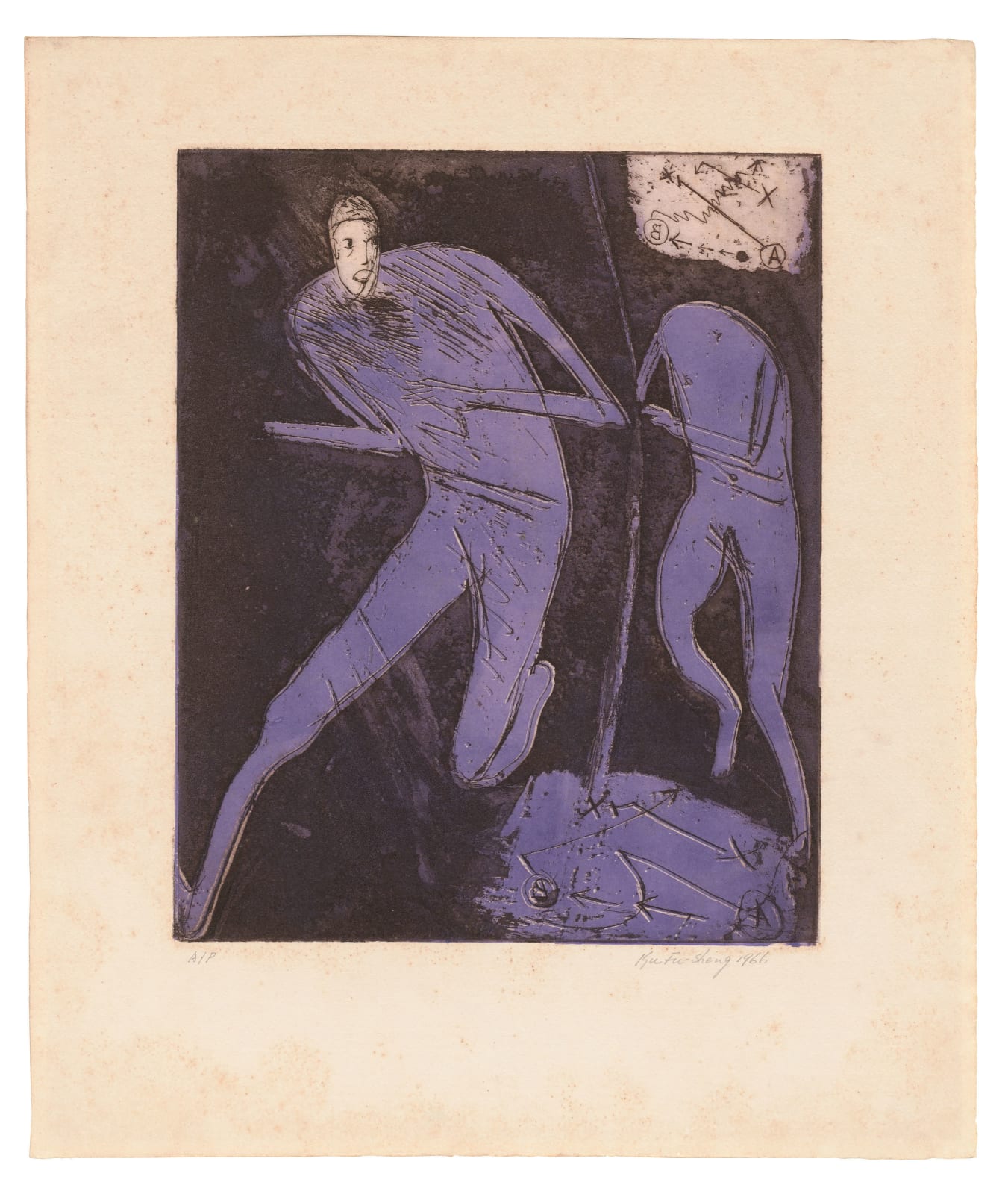 顧福生 Fu-sheng KU, 無題 #5 Untitled #5, 1966