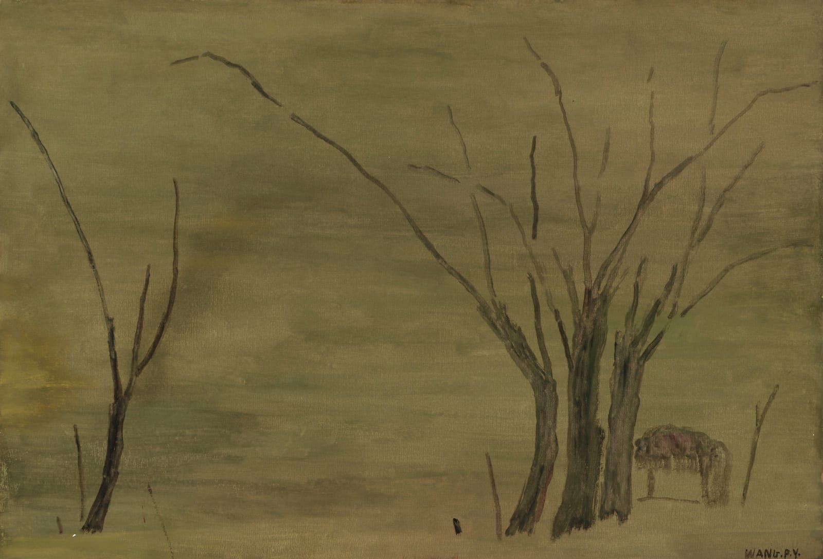 王攀元 WANG Pan-Yuan, 樹 Trees, n.d.