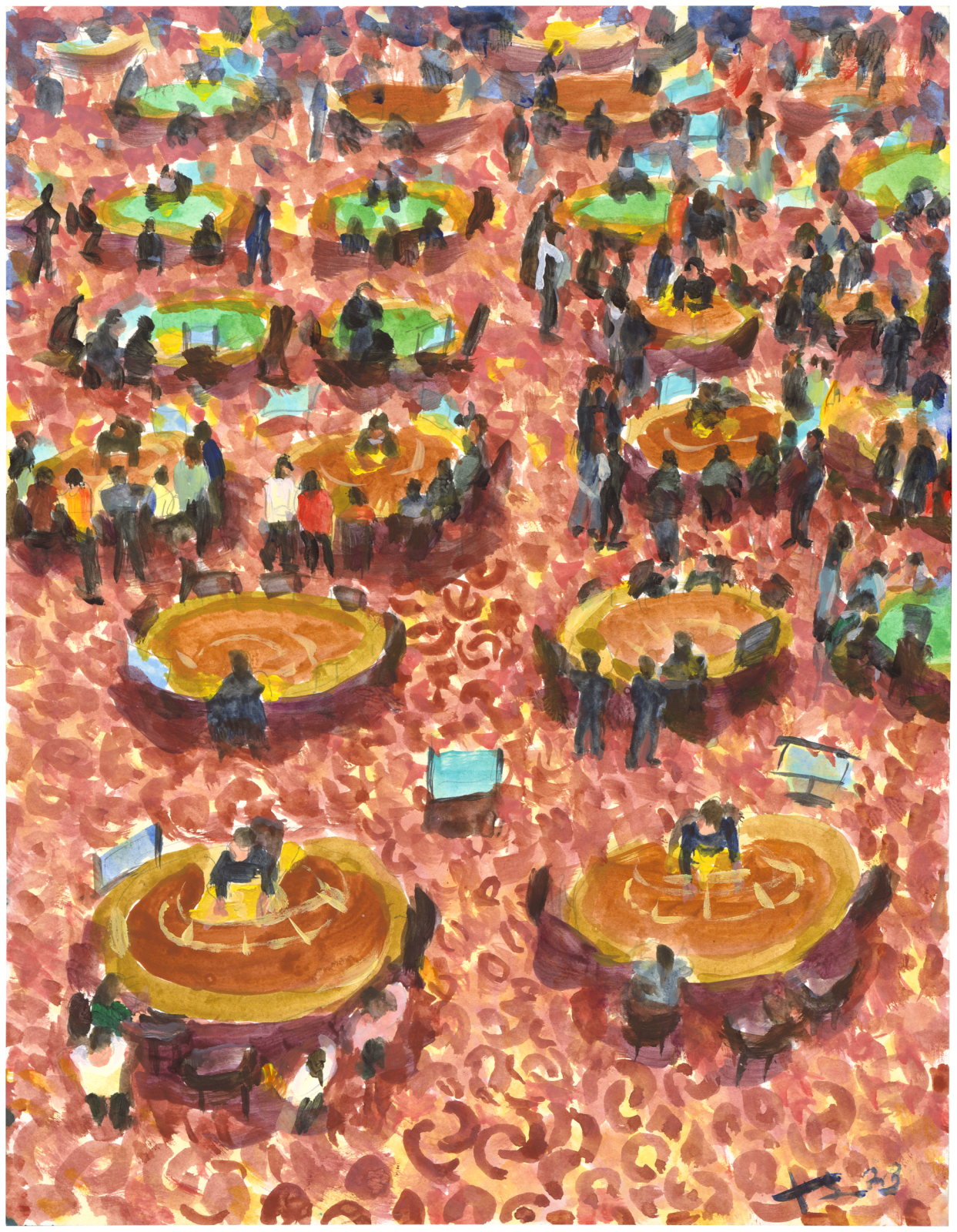 刘小东 LIU Xiaodong, 全局 The Whole Picture, 2023