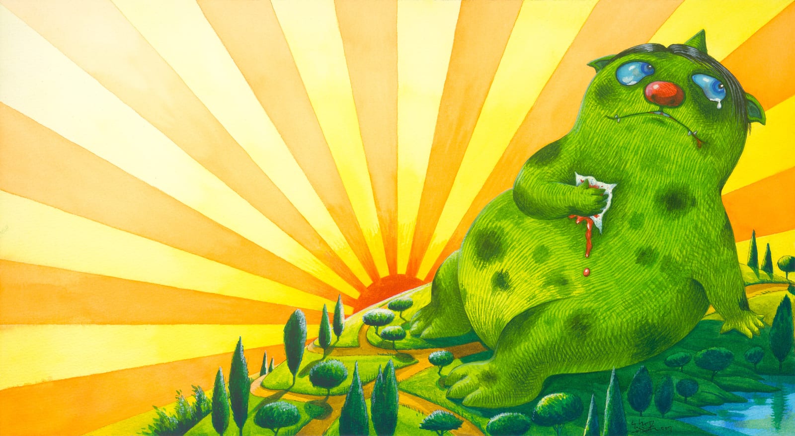 幾米 Jimmy Liao, 吃掉黑暗的怪獸-3 The Monster Who Ate Darkness-3, 2007