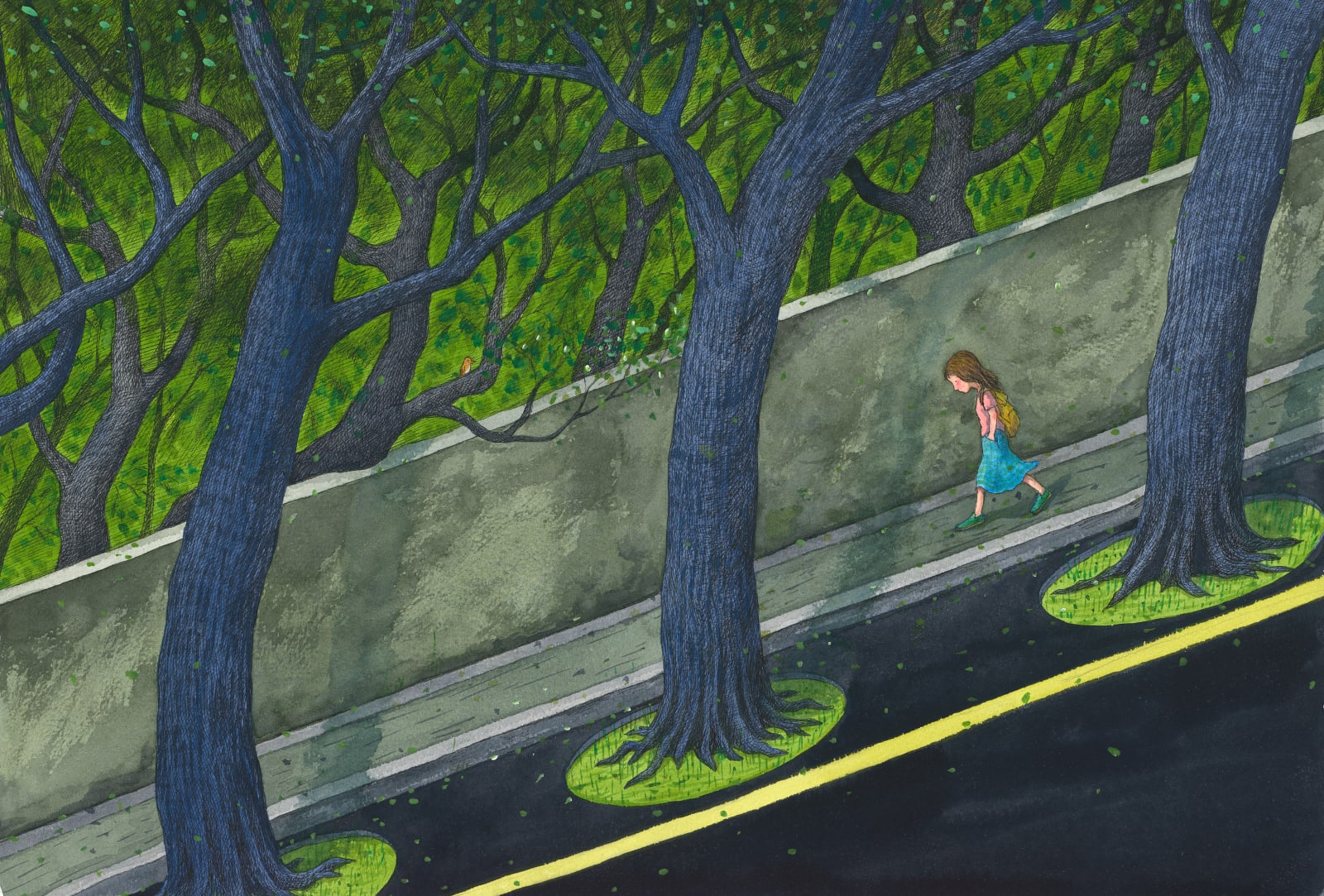 幾米 Jimmy Liao, 一個悠悠的下午 A Slow Afternoon, 未紀年 n.d.